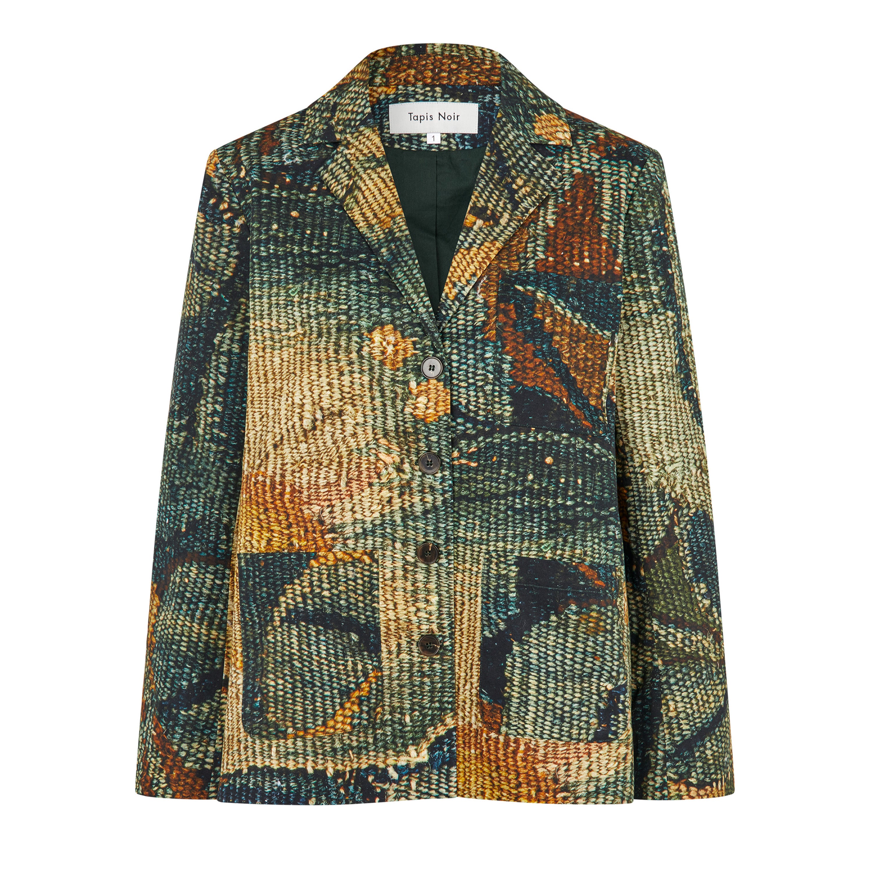 Tapis Noir Beth Blazer Jacket Green