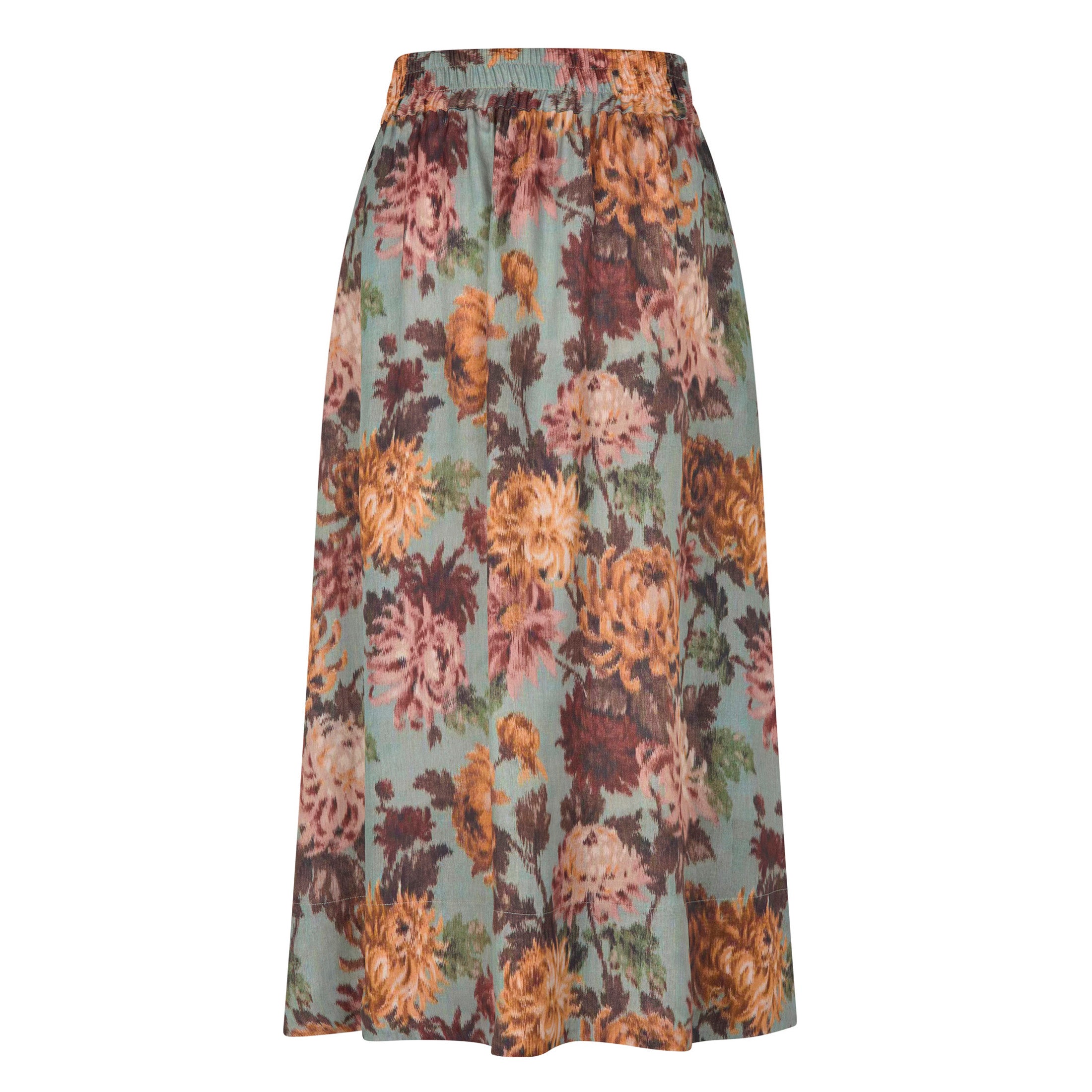 Tapis Noir Caroline Silk Skirt - Sky blue Skirt Blue