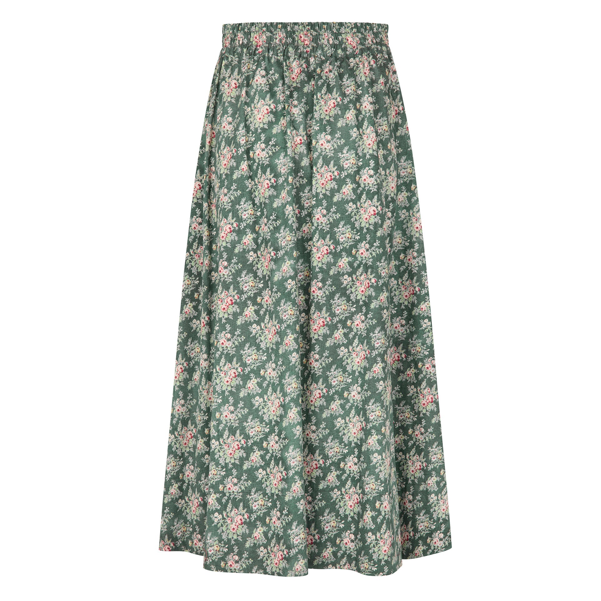 Tapis Noir Cate Cotton Skirt - Emerald Skirt Dark Green