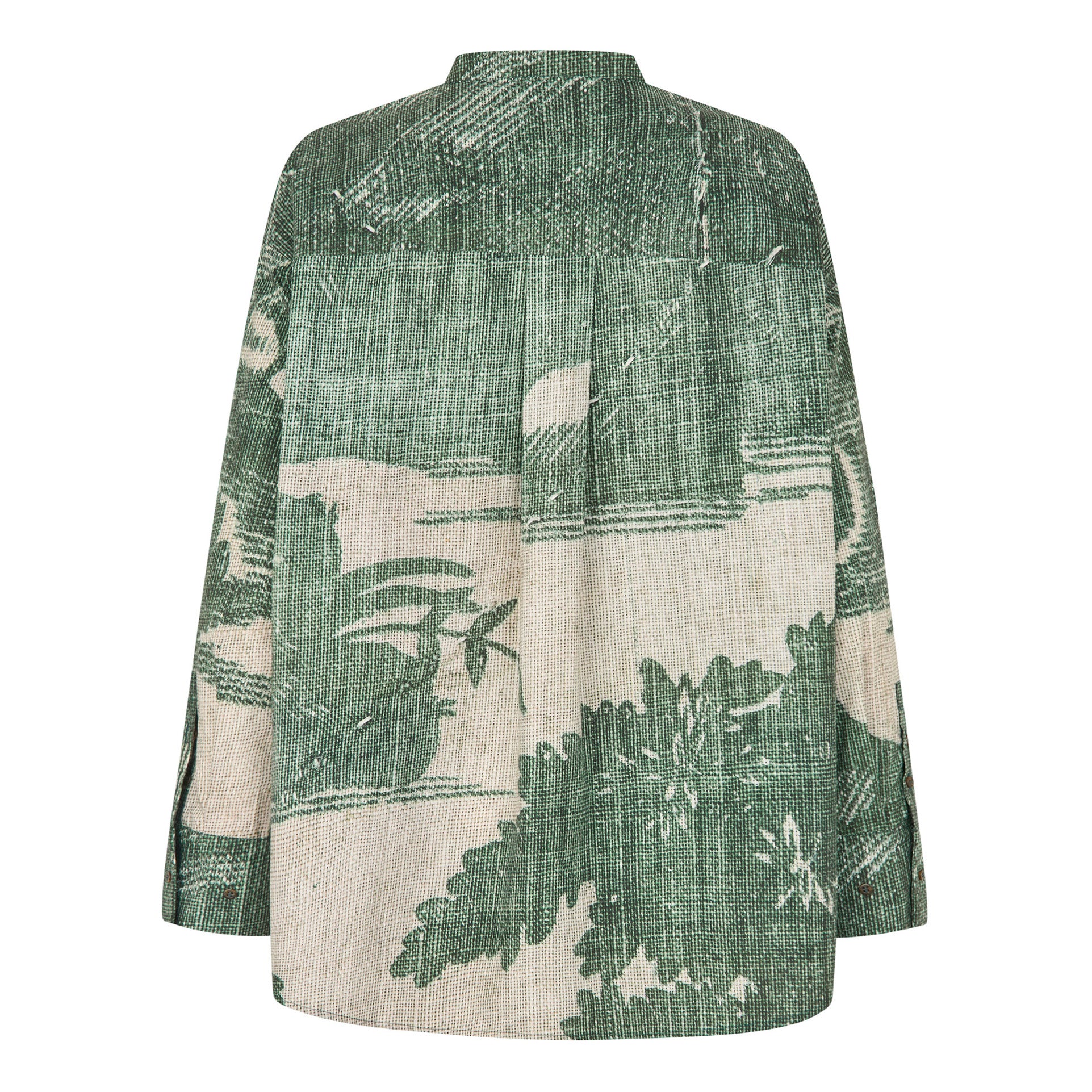 Tapis Noir Celina Cotton Shirt - Dusty green Shirt Dark Green