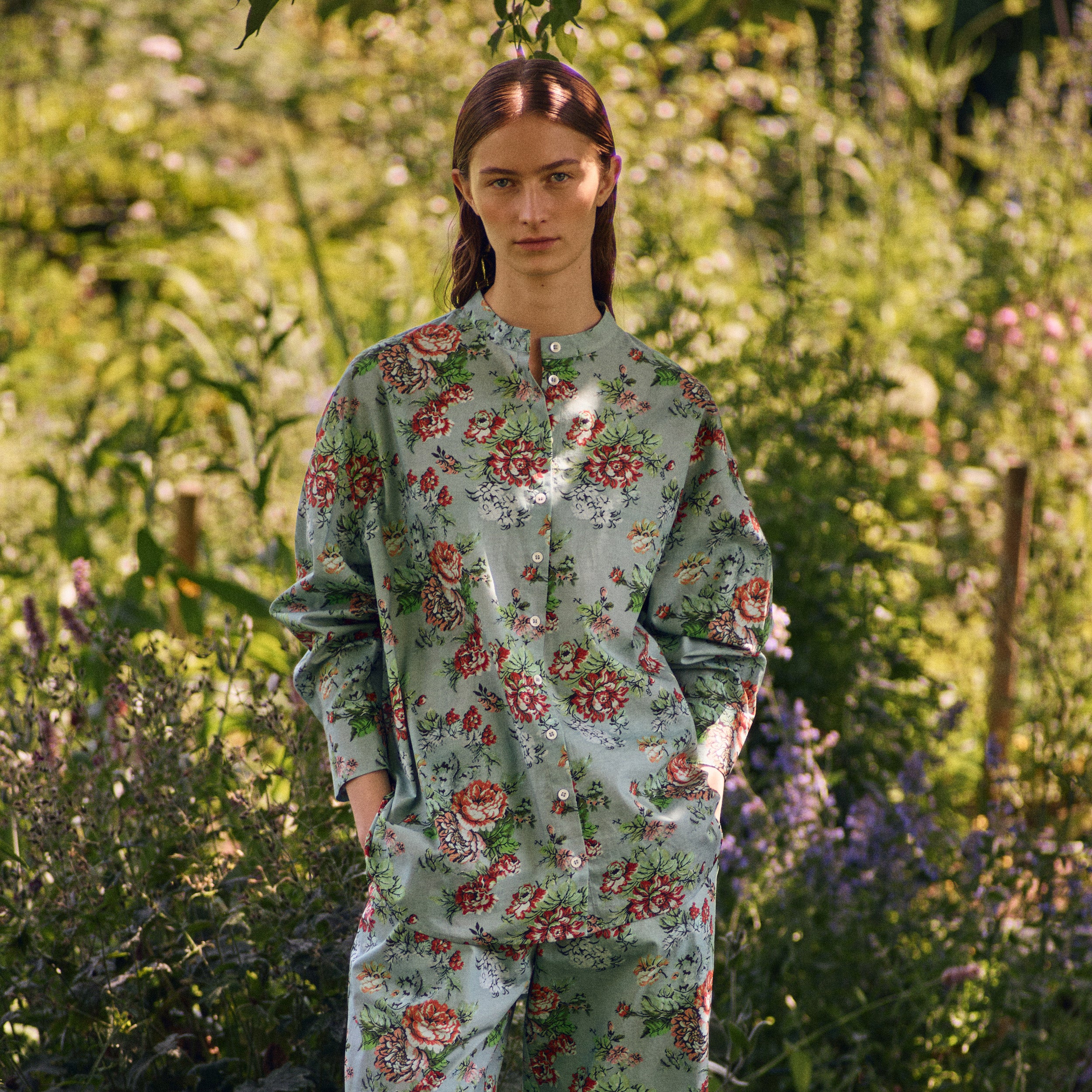 Tapis Noir Celina Cotton Shirt - Green Shirt Green