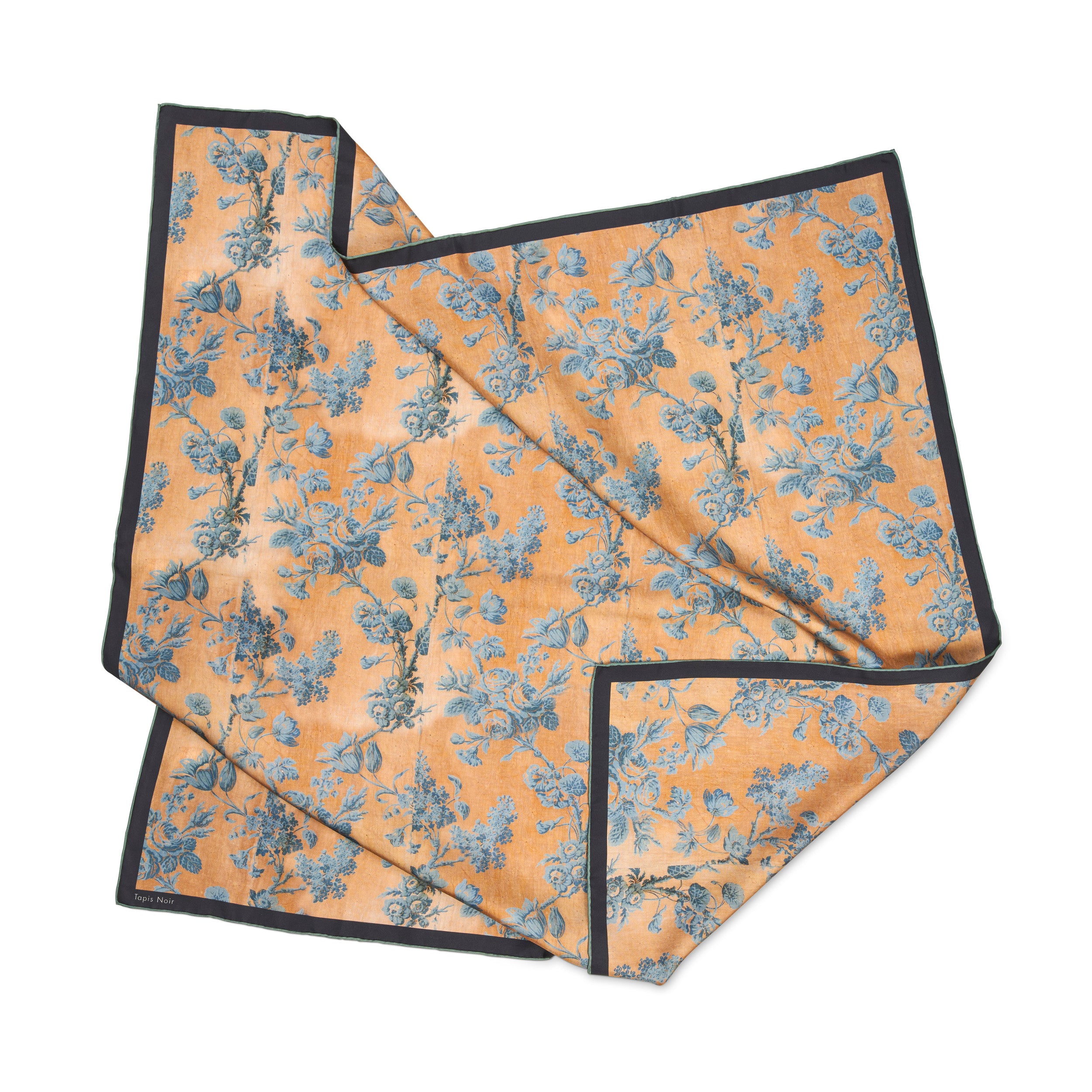 Tapis Noir Classical Dahlia Scarf Classical Blue
