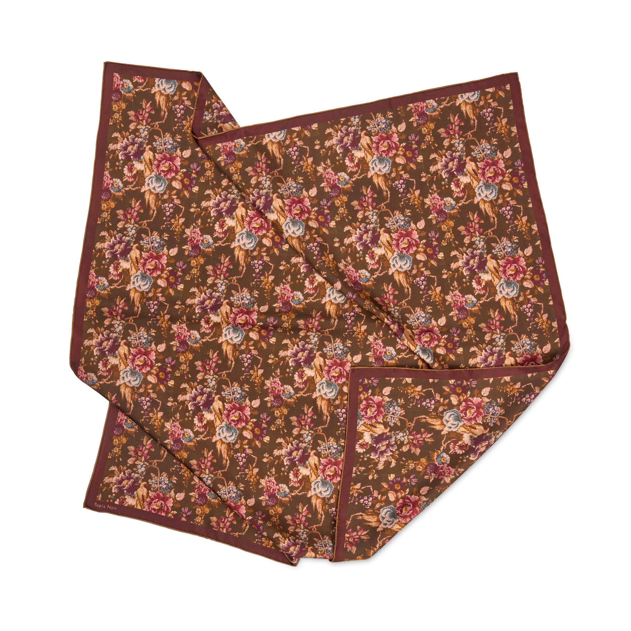 Tapis Noir Classical Daisy Scarf Classical Brown