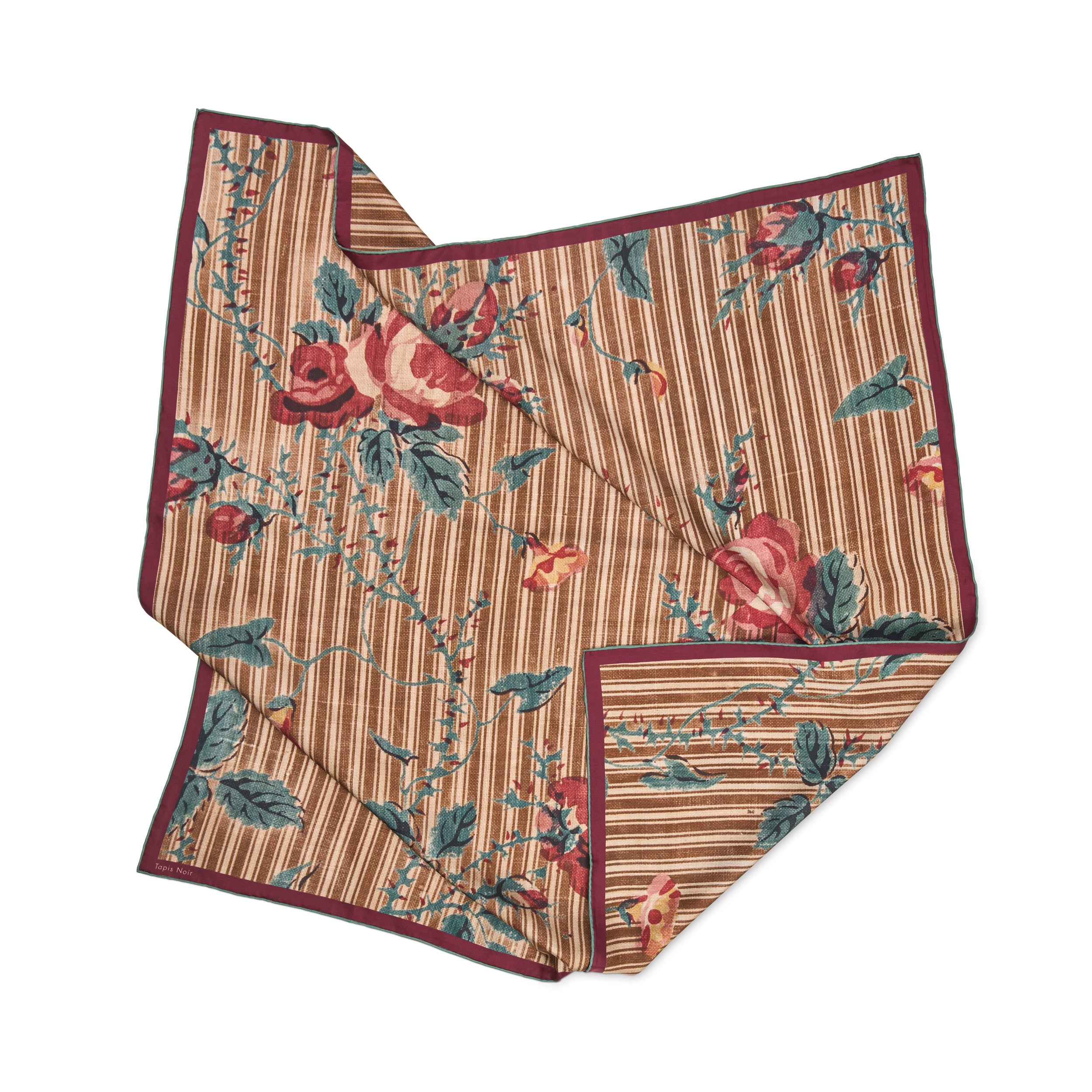 Tapis Noir Classical Delilah Scarf Classical Brown
