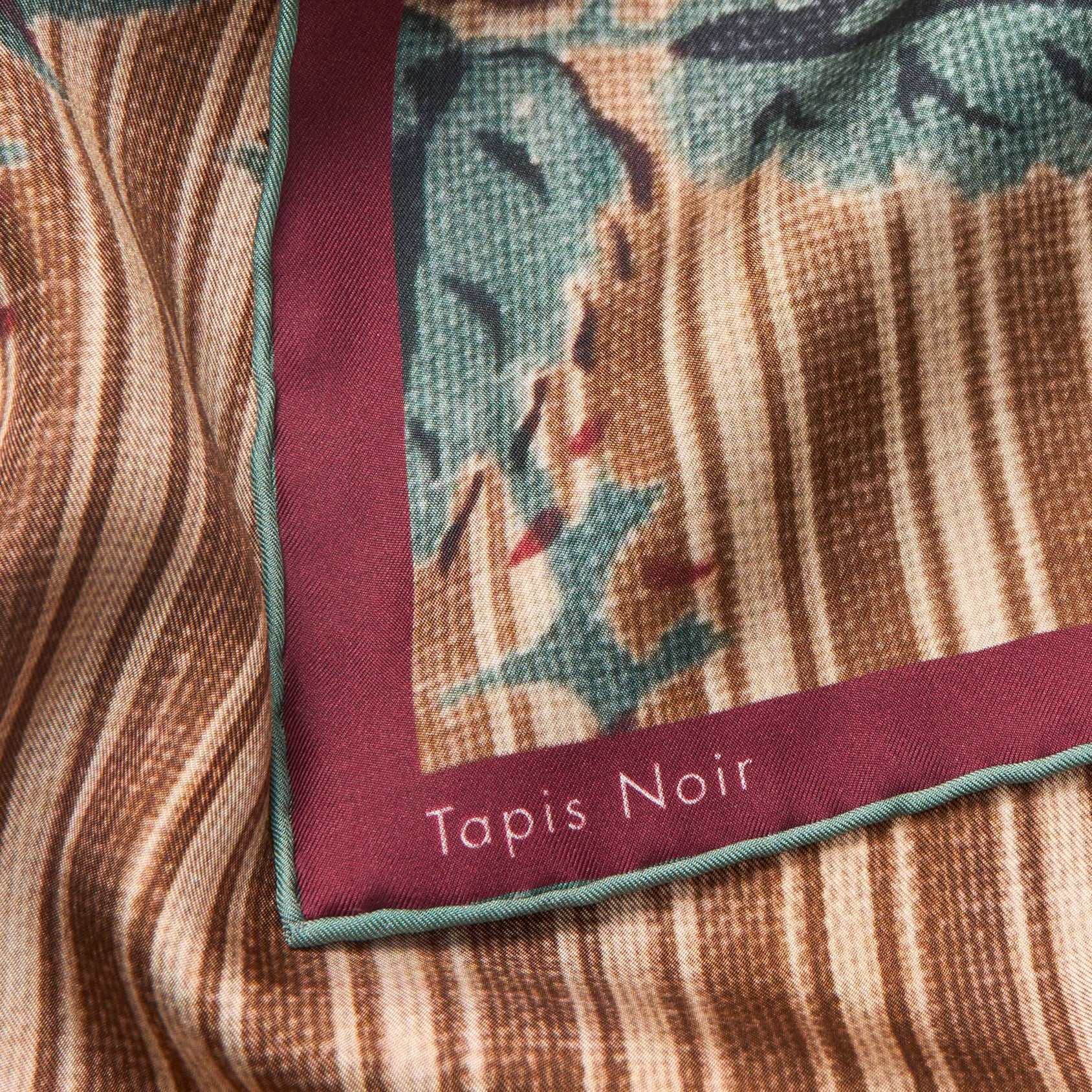 Tapis Noir Classical Delilah Scarf Classical Brown