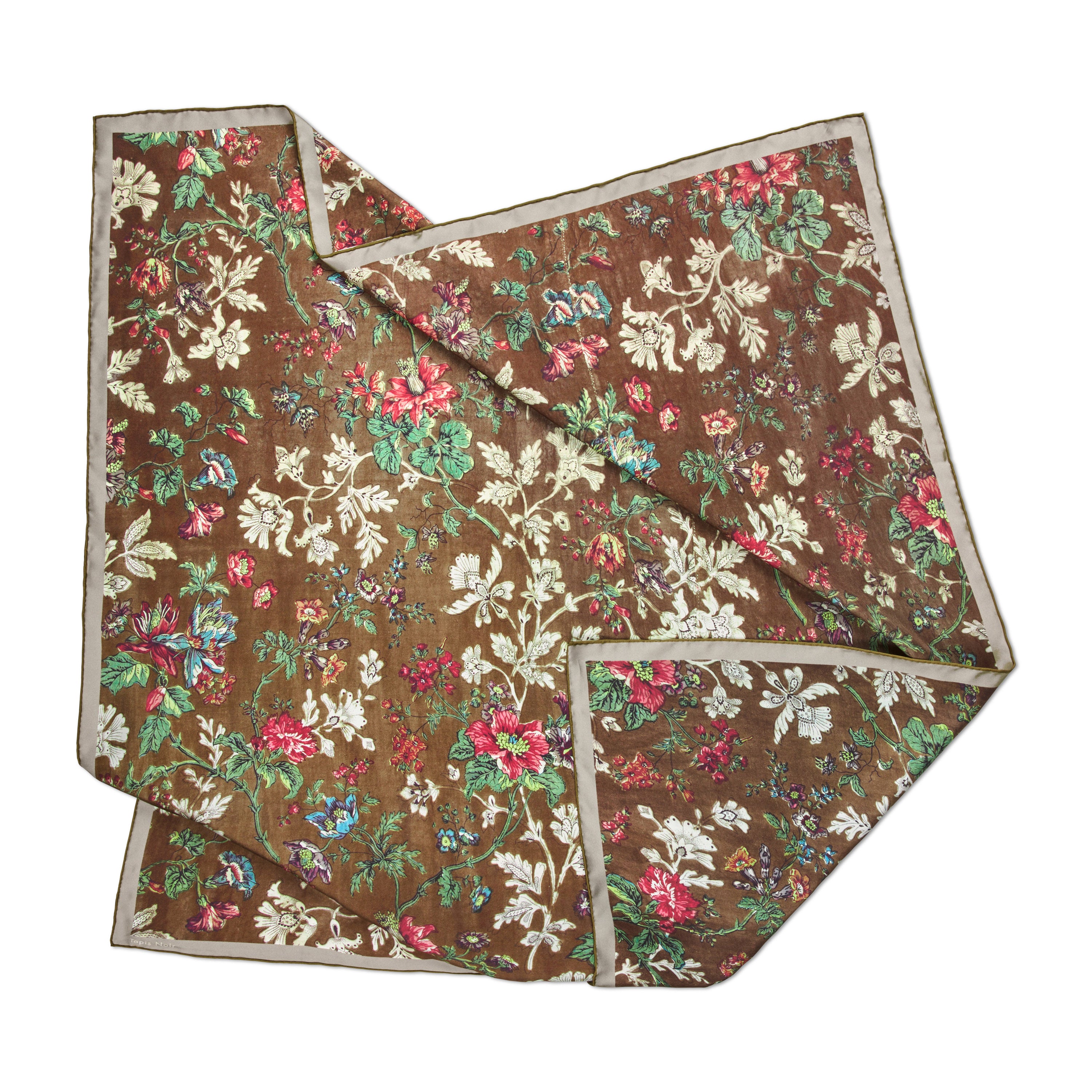 Tapis Noir Classical Gladys Scarf Classical Brown