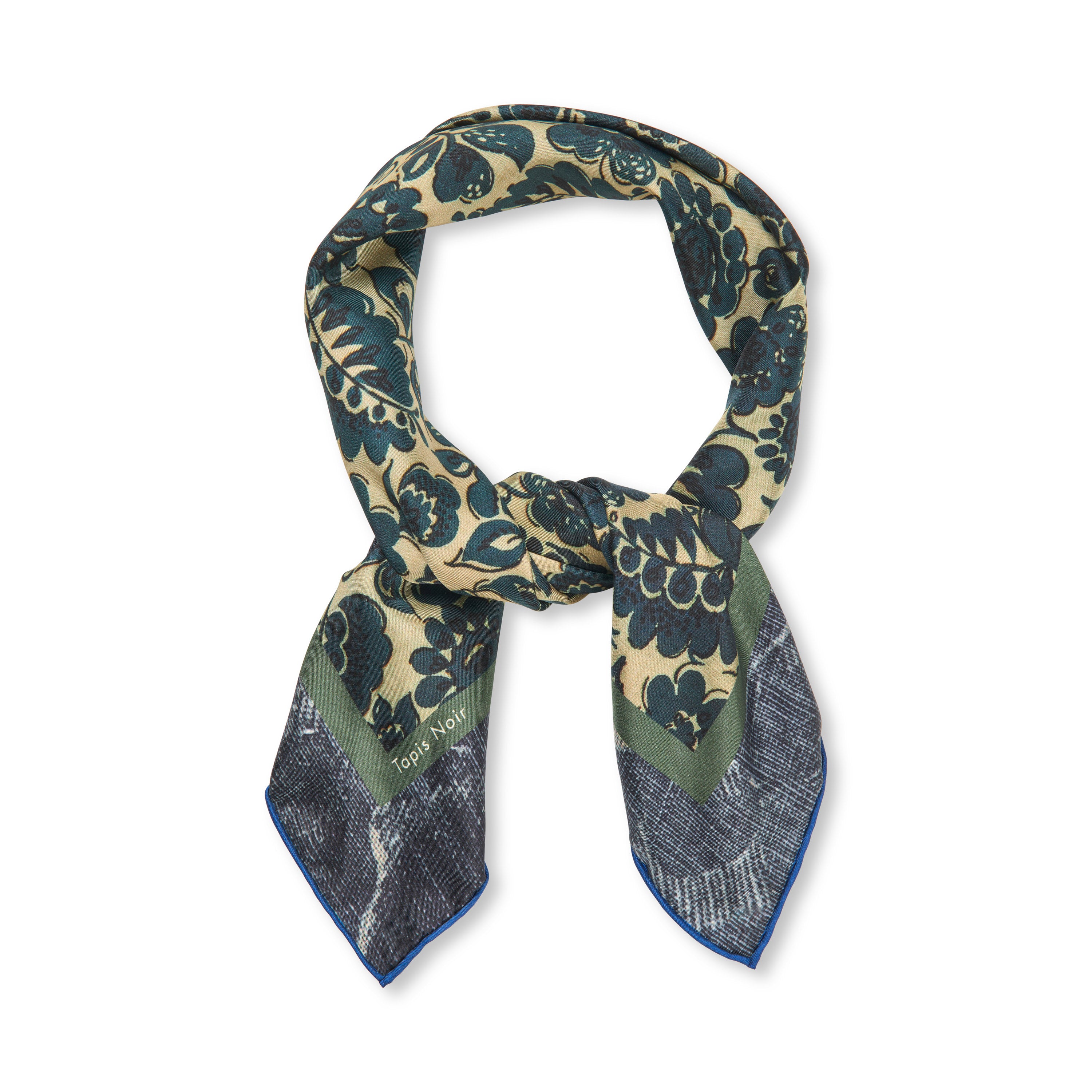 Tapis Noir Classical Small Gianna Scarf Classical Small Blue