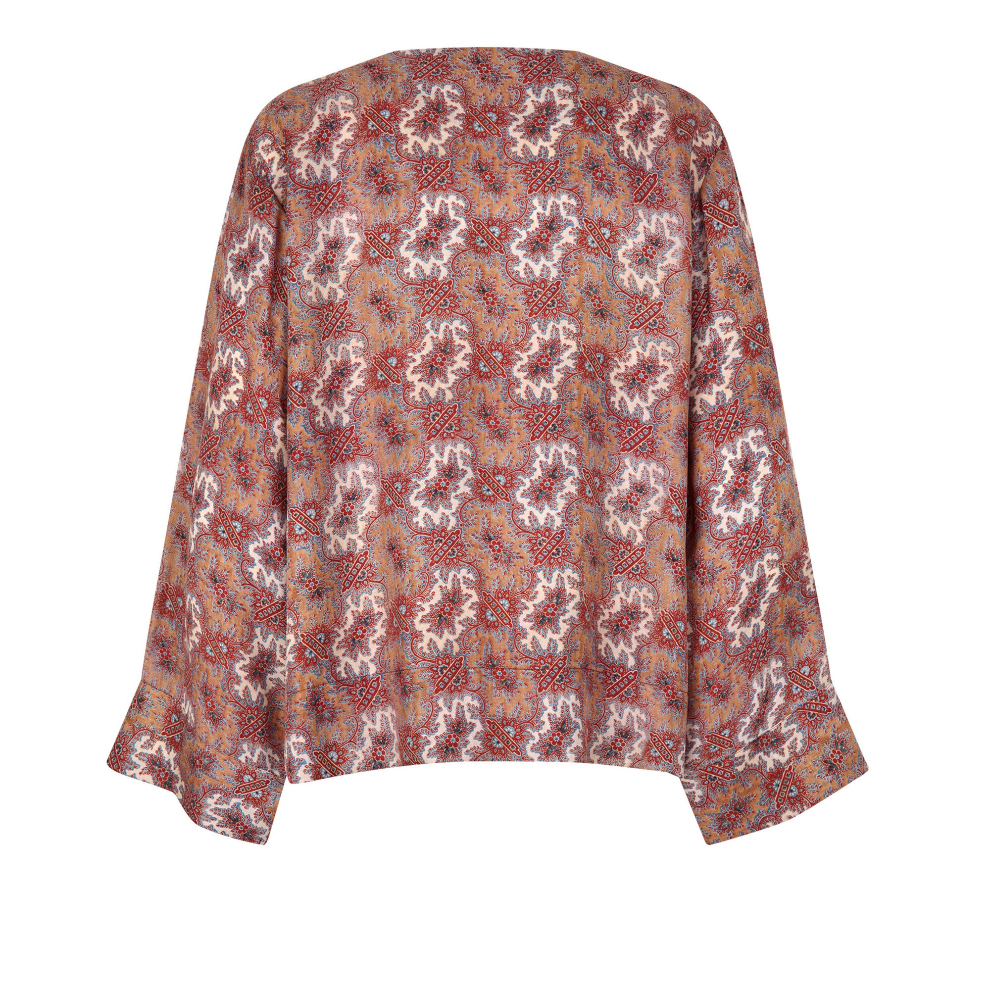 Tapis Noir Danielle Silk Top - Red dream Top Red