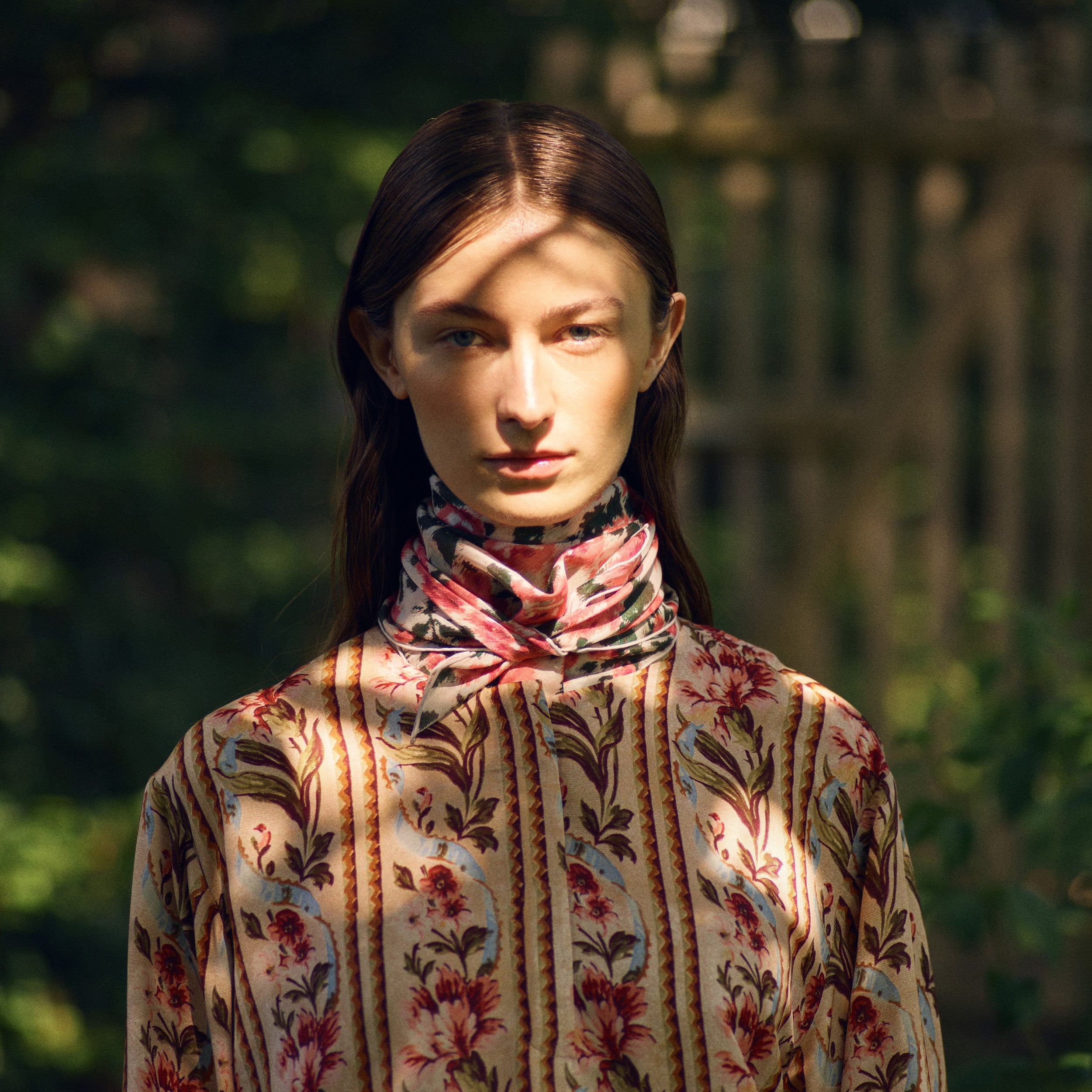 Tapis Noir Danielle Silk Top - Stripe Top Gold