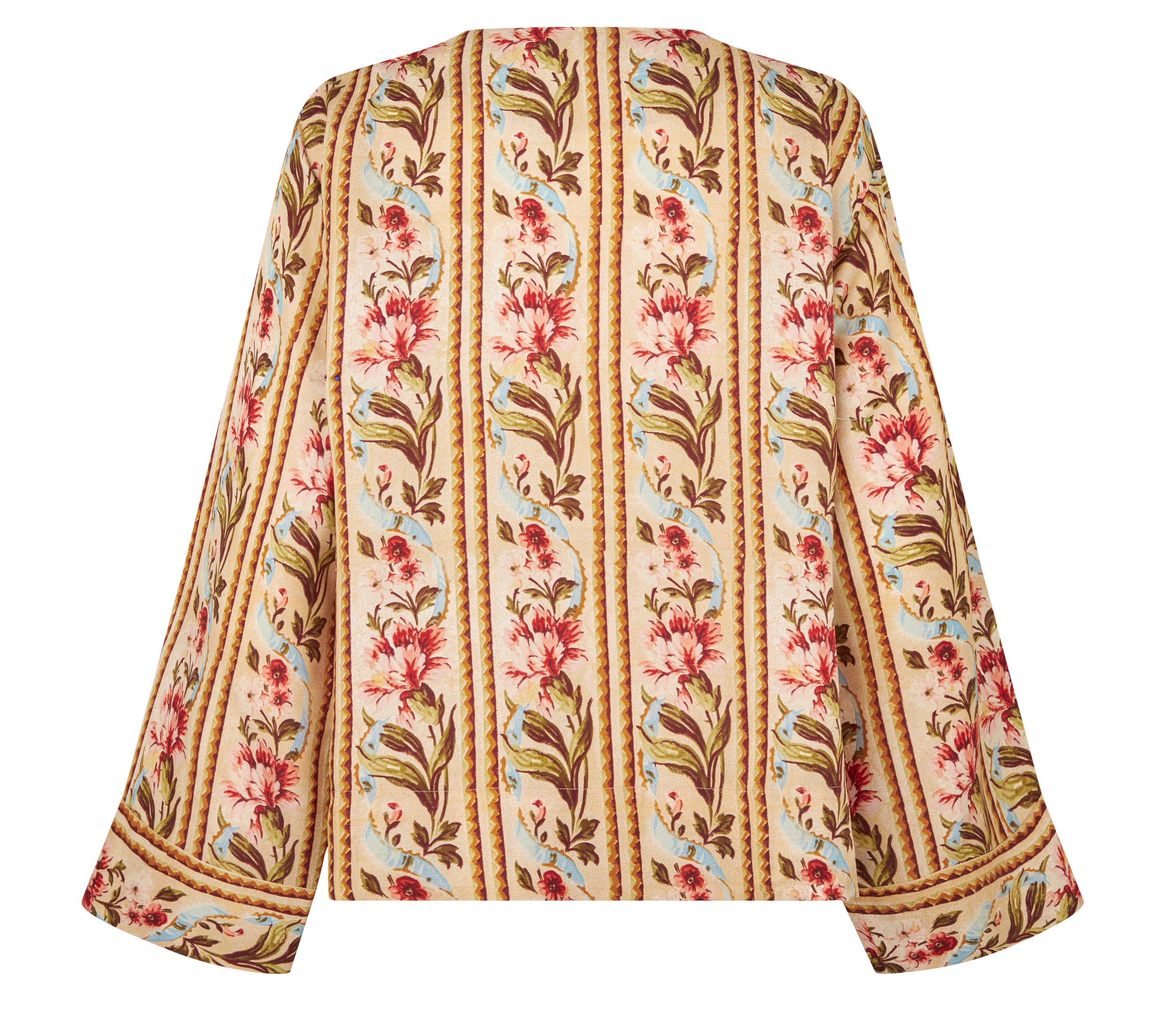 Tapis Noir Danielle Silk Top - Stripe Top Gold