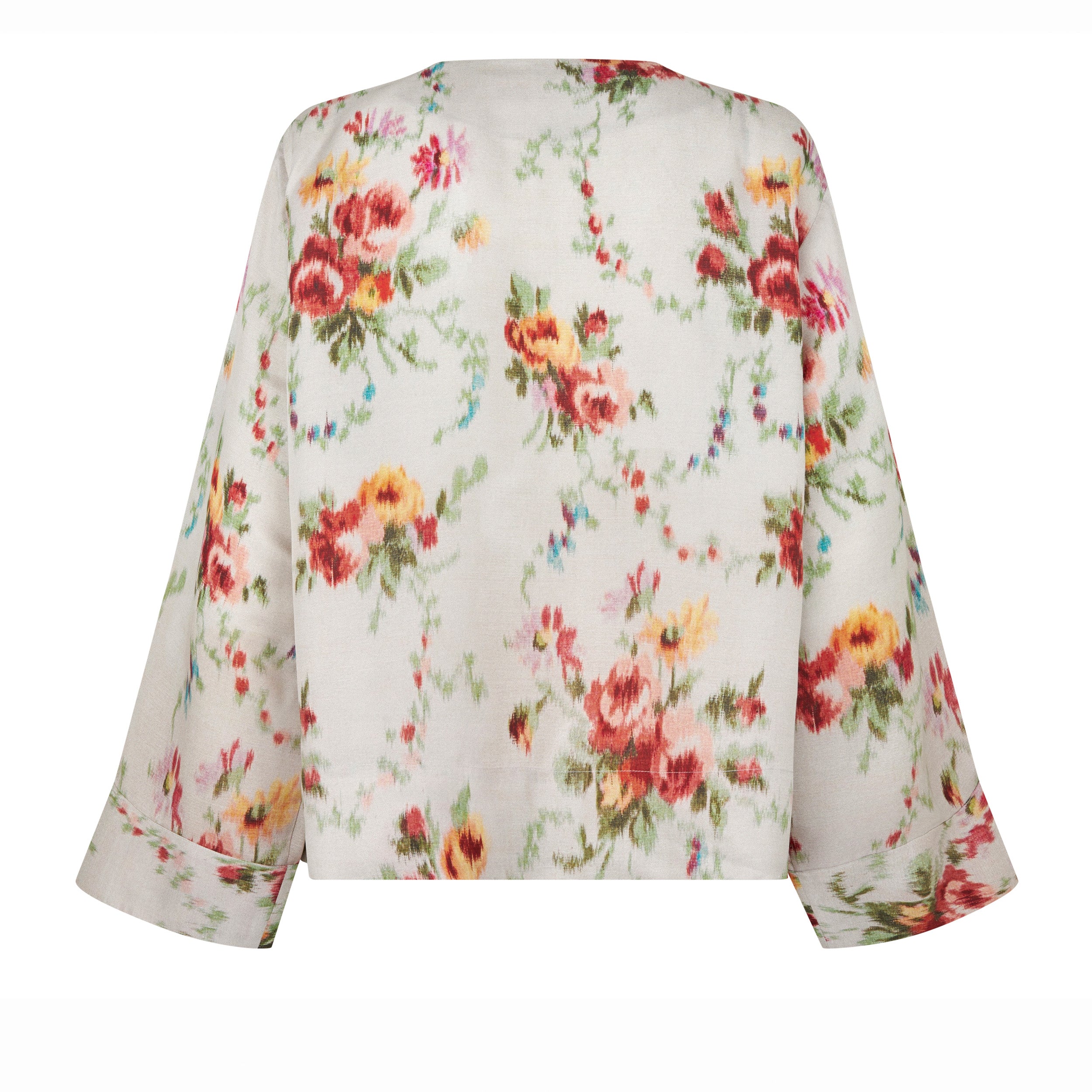 Tapis Noir Danielle Silk Top - White Top White