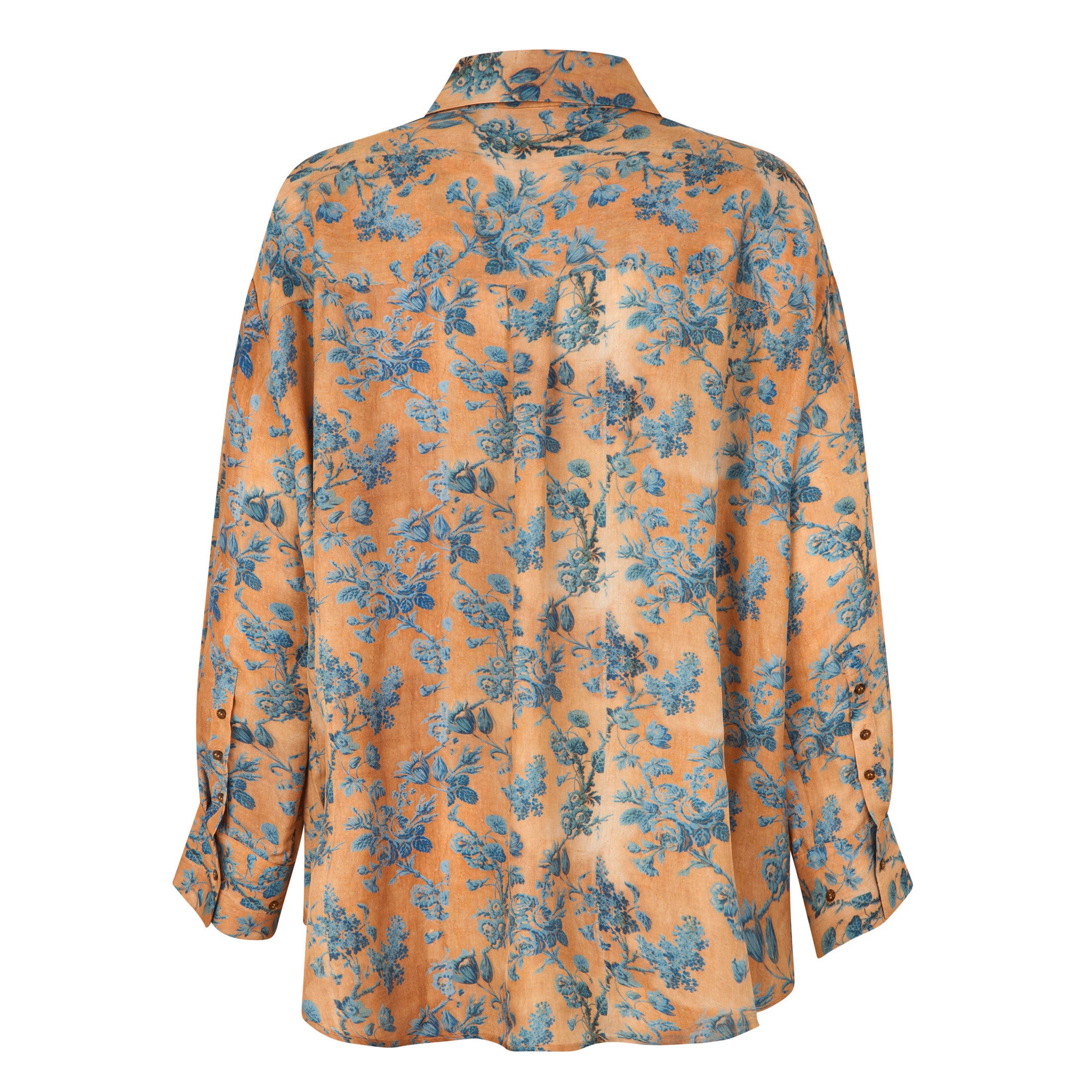 Tapis Noir Darla Silk Shirt - Blue toile Shirt Blue