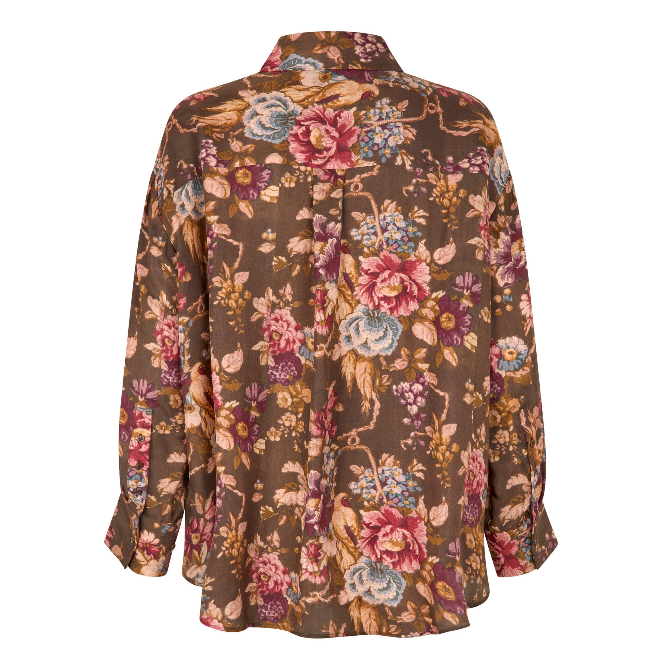 Tapis Noir Darla Silk Shirt - Dark olive Shirt Dark olive