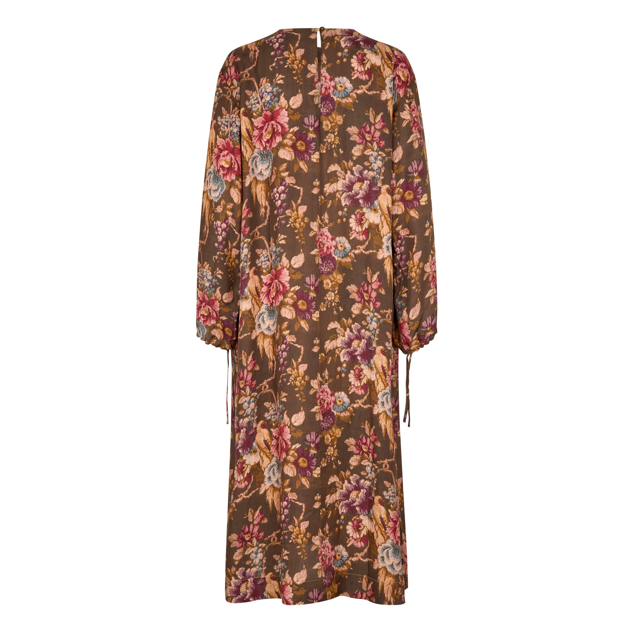 Tapis Noir Deidre Silk Dress - Dark olive Dress Dark olive