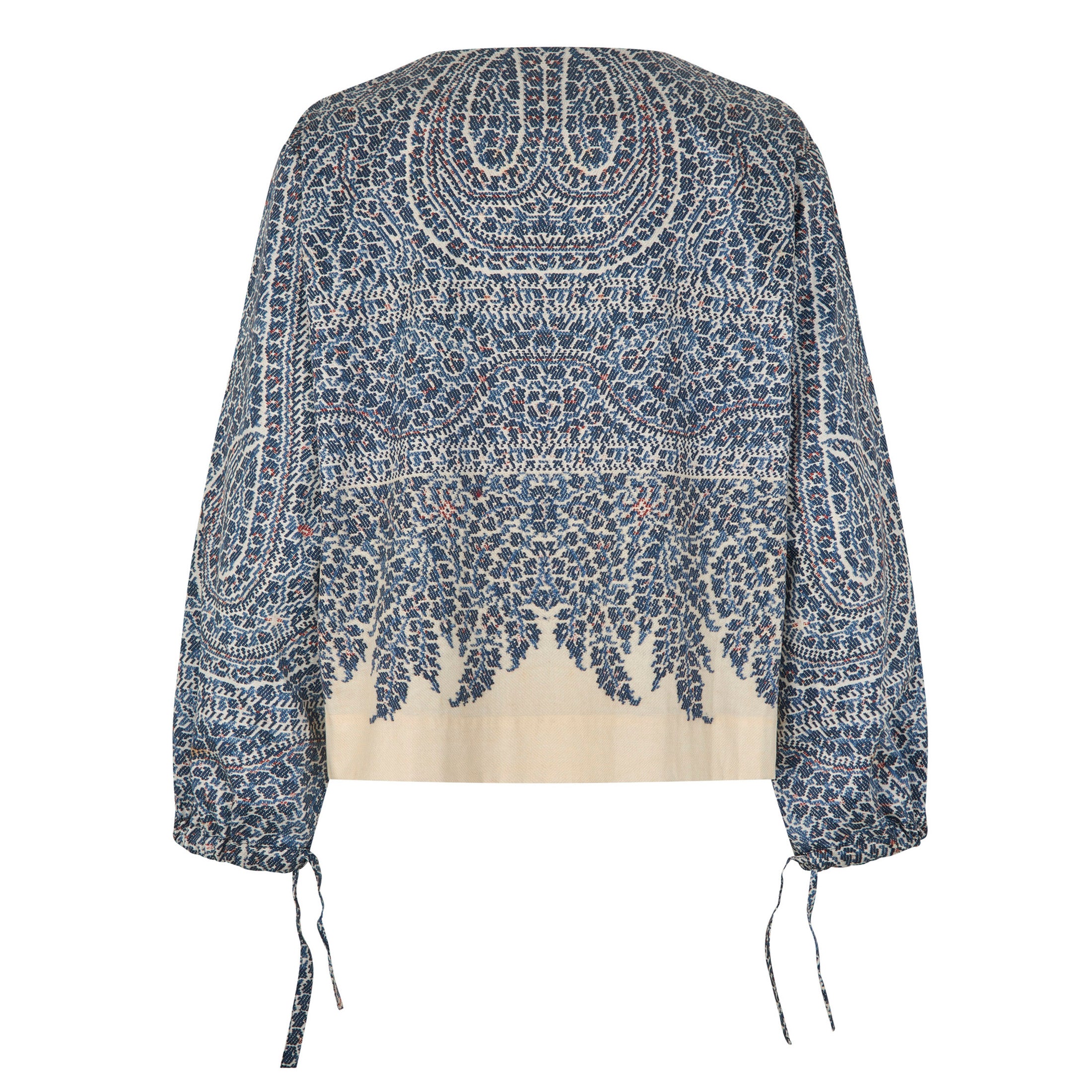 Tapis Noir Denise Cotton Top - Blue paisley Top Blue