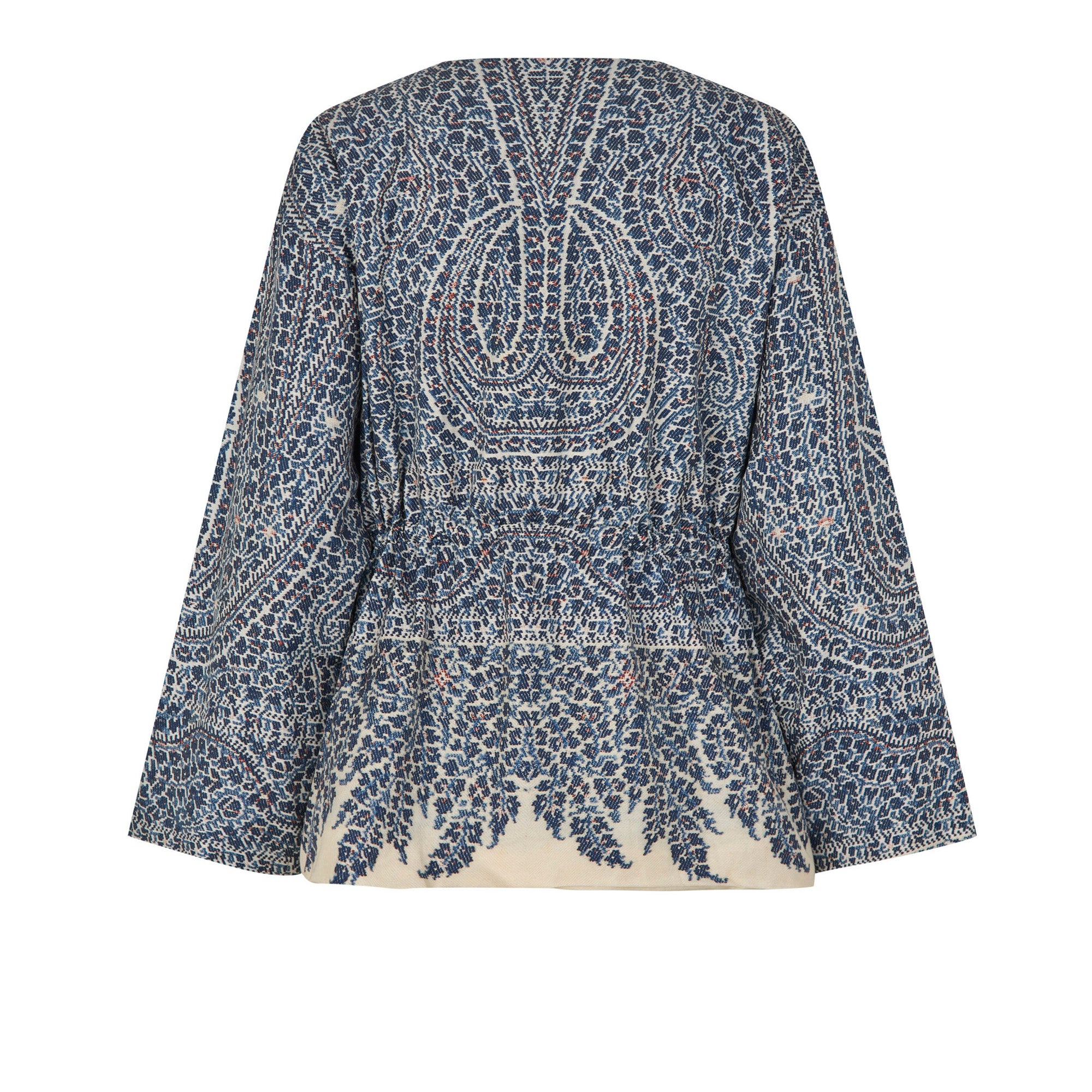 Tapis Noir Diana Jacket - Blue paisley Jacket Blue