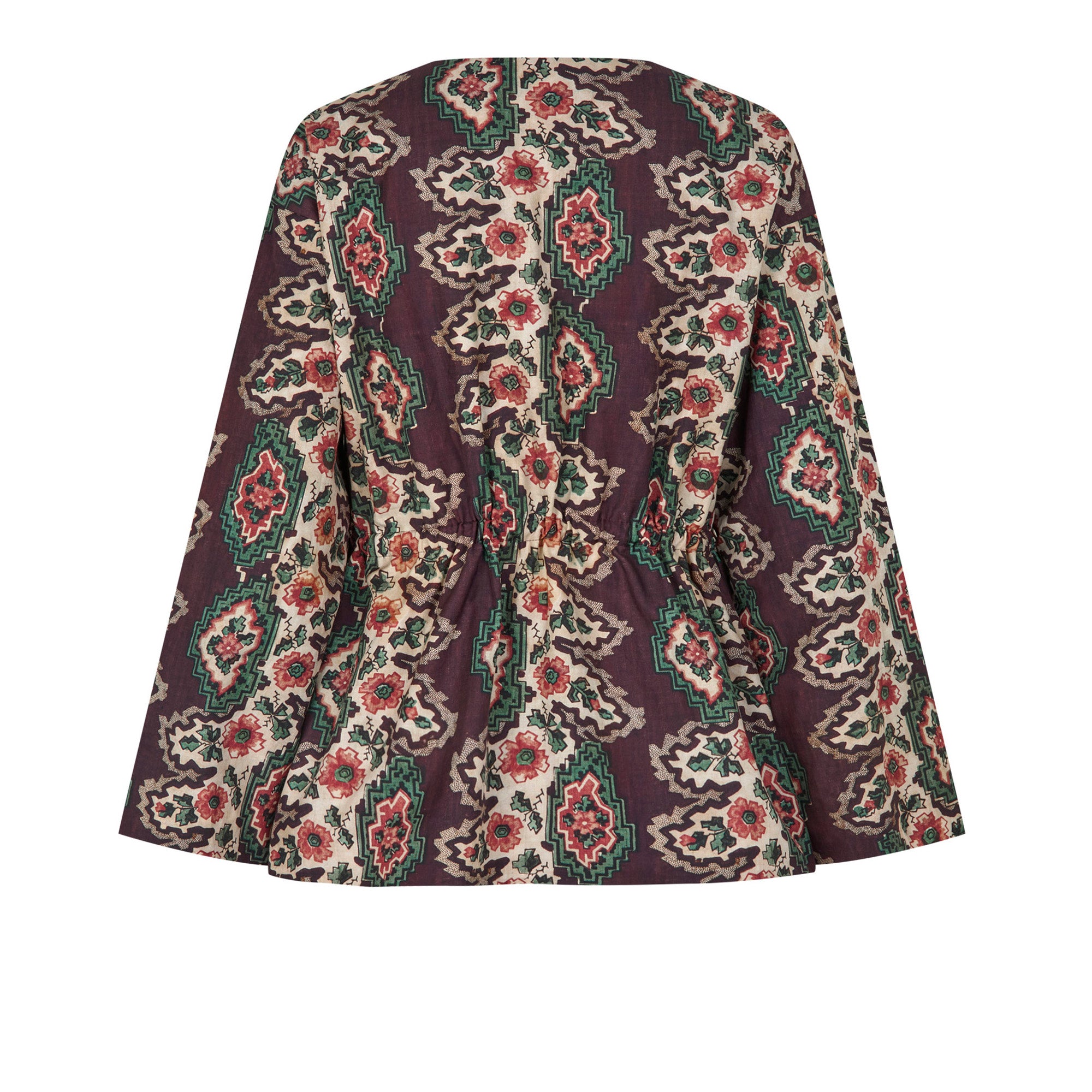 Tapis Noir Diana Jacket - Geometric stripe Jacket Brown