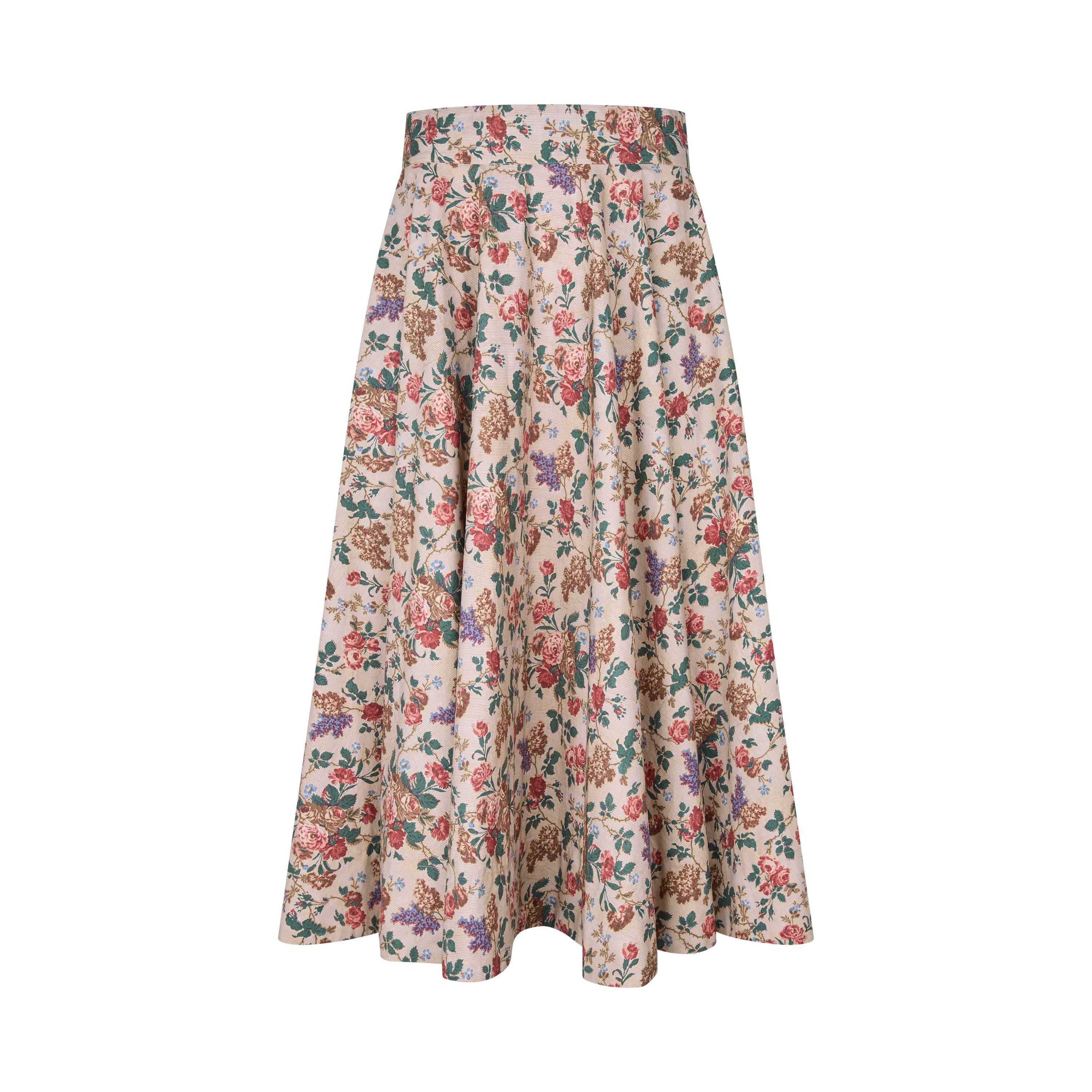 Tapis Noir Farah Cotton Skirt - Rose Skirt Beige