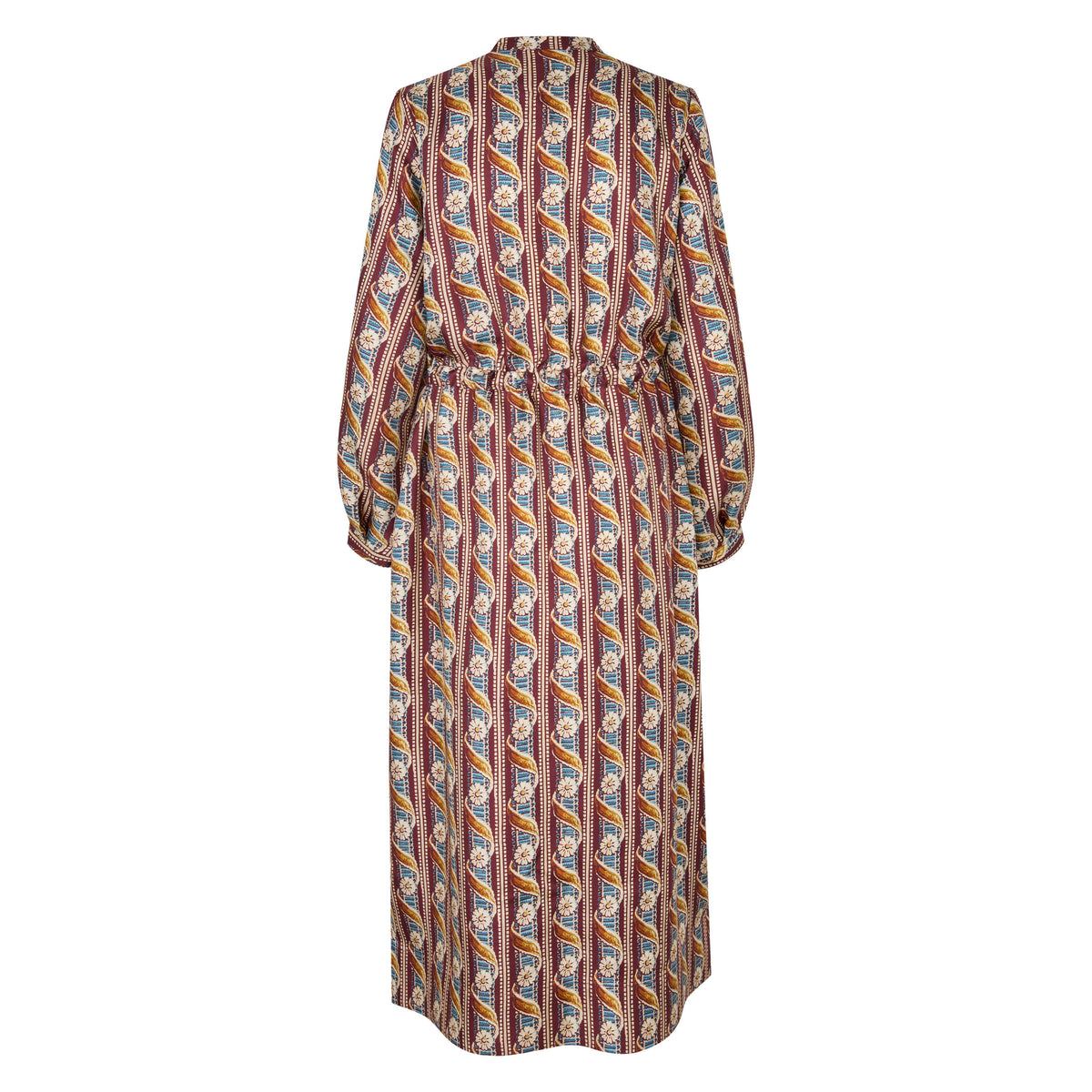 Tapis Noir Fiona Silk Dress - Bordeaux Dress Bordeaux