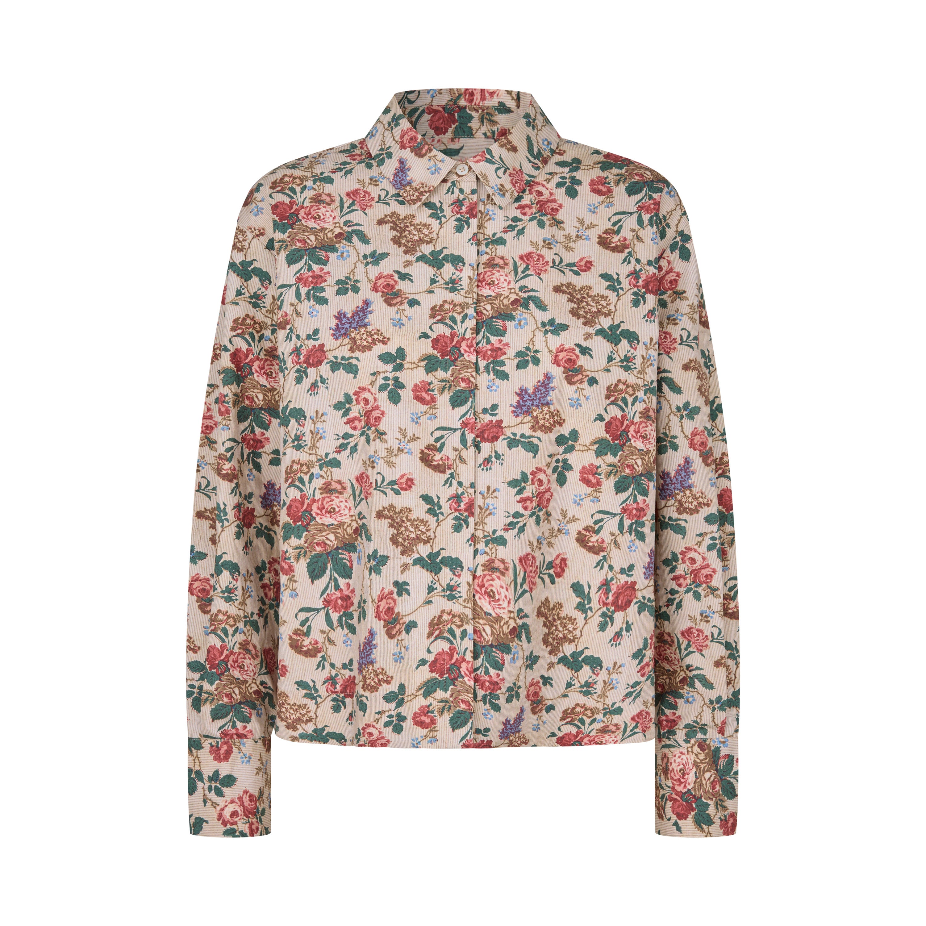 Tapis Noir Frances Cotton Shirt - Rose Shirt Beige