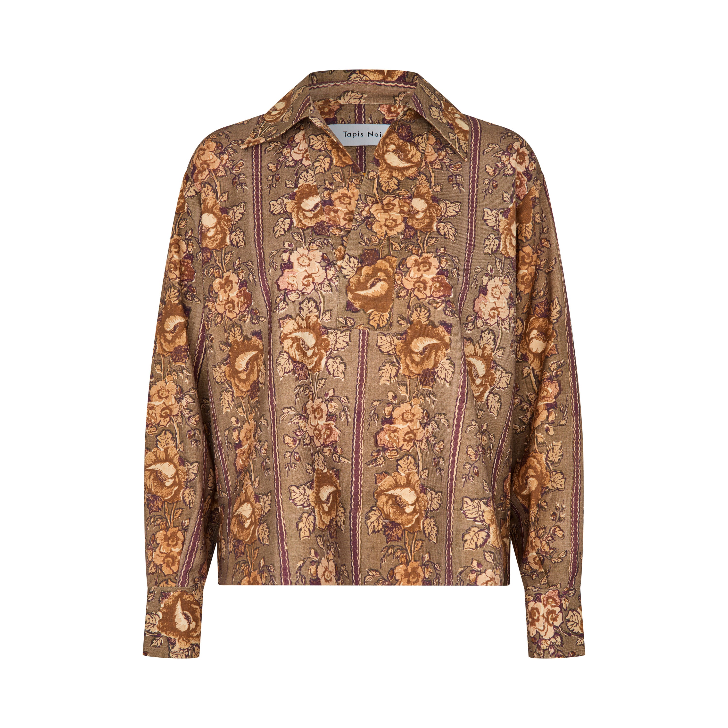 Tapis Noir Francisca Wool Shirt - Taupe Shirt Taupe