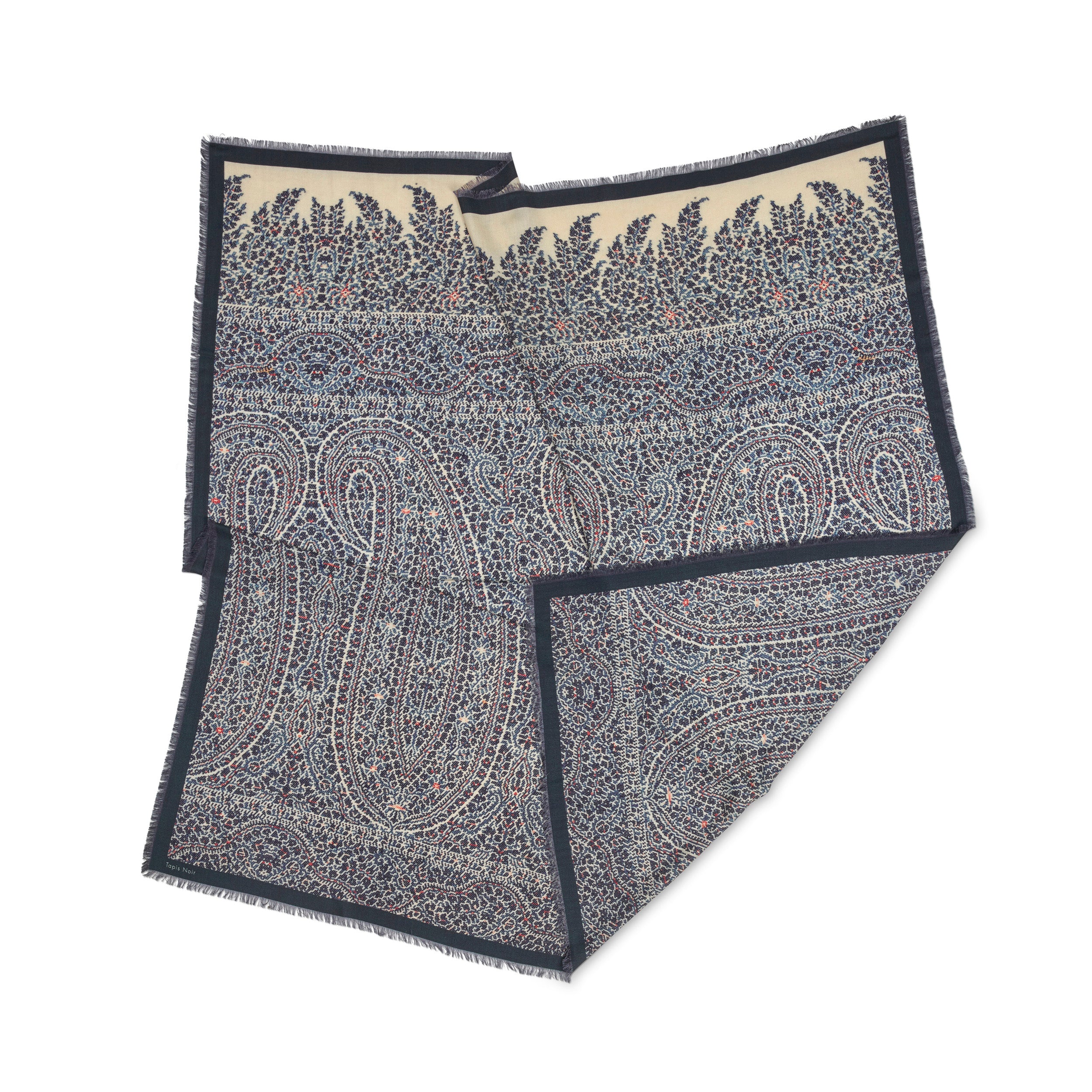 Tapis Noir Large Dina Scarf Large Blue