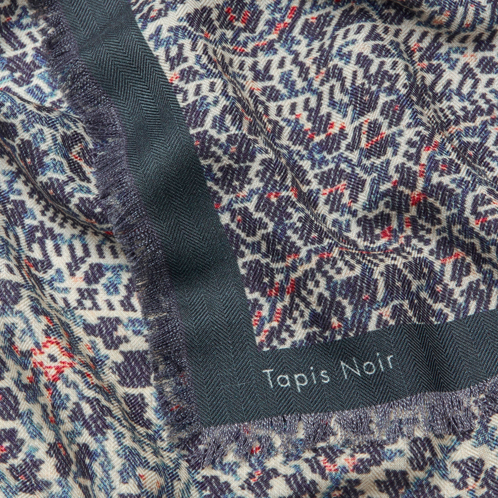 Tapis Noir Large Dina Scarf Large Blue