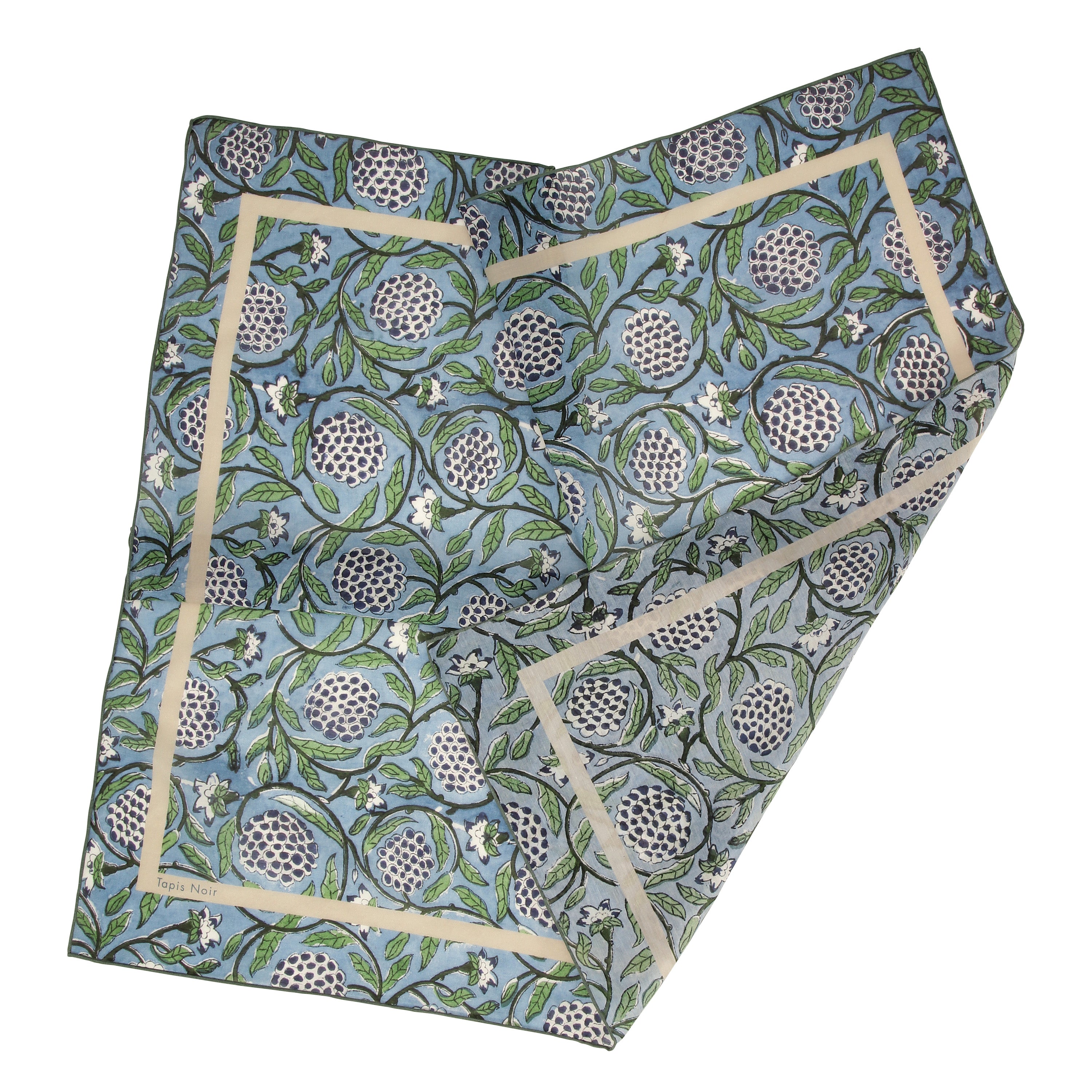 Tapis Noir Light Blue Swirl Scarf Light Light Blue