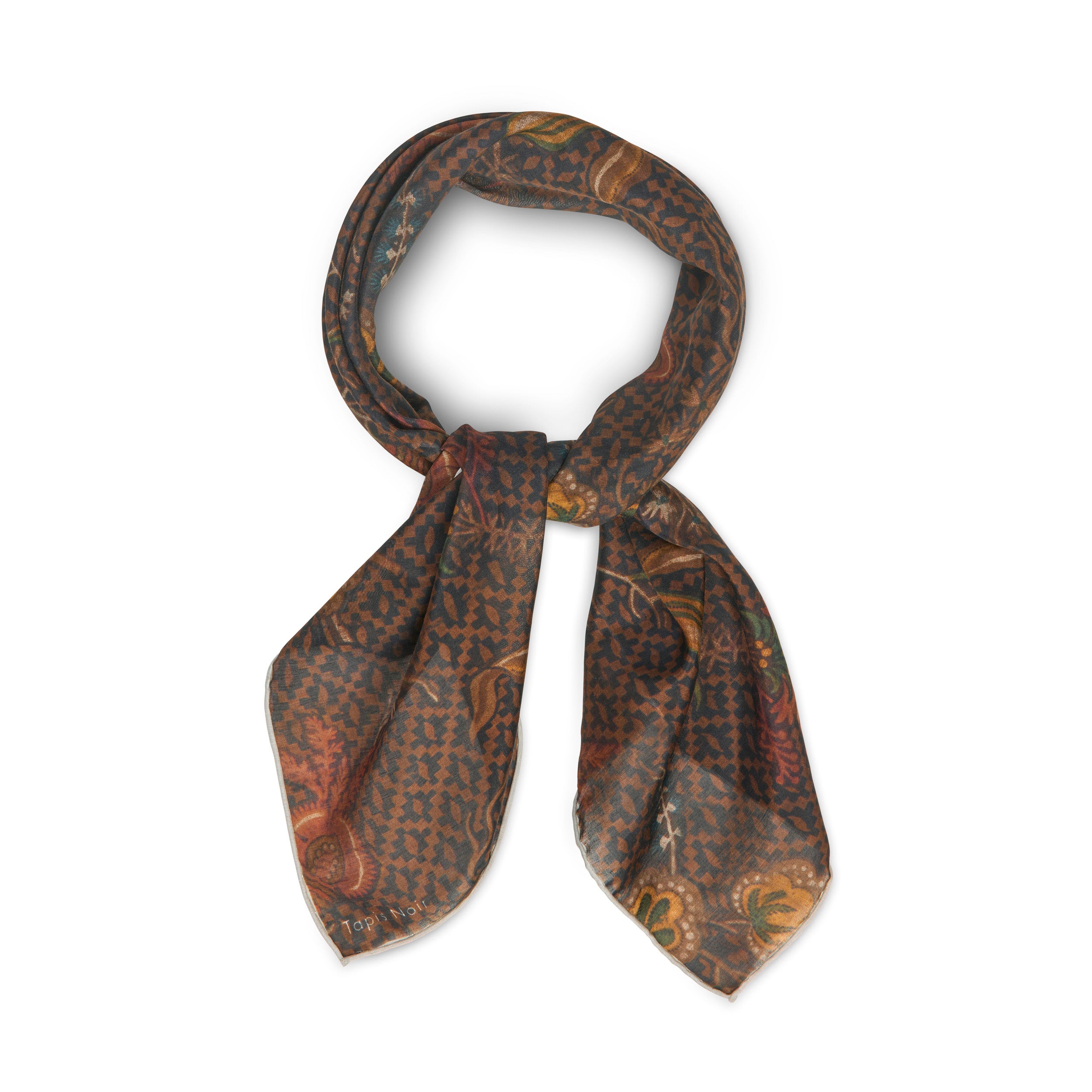 Tapis Noir Light Demi Scarf Light Brown