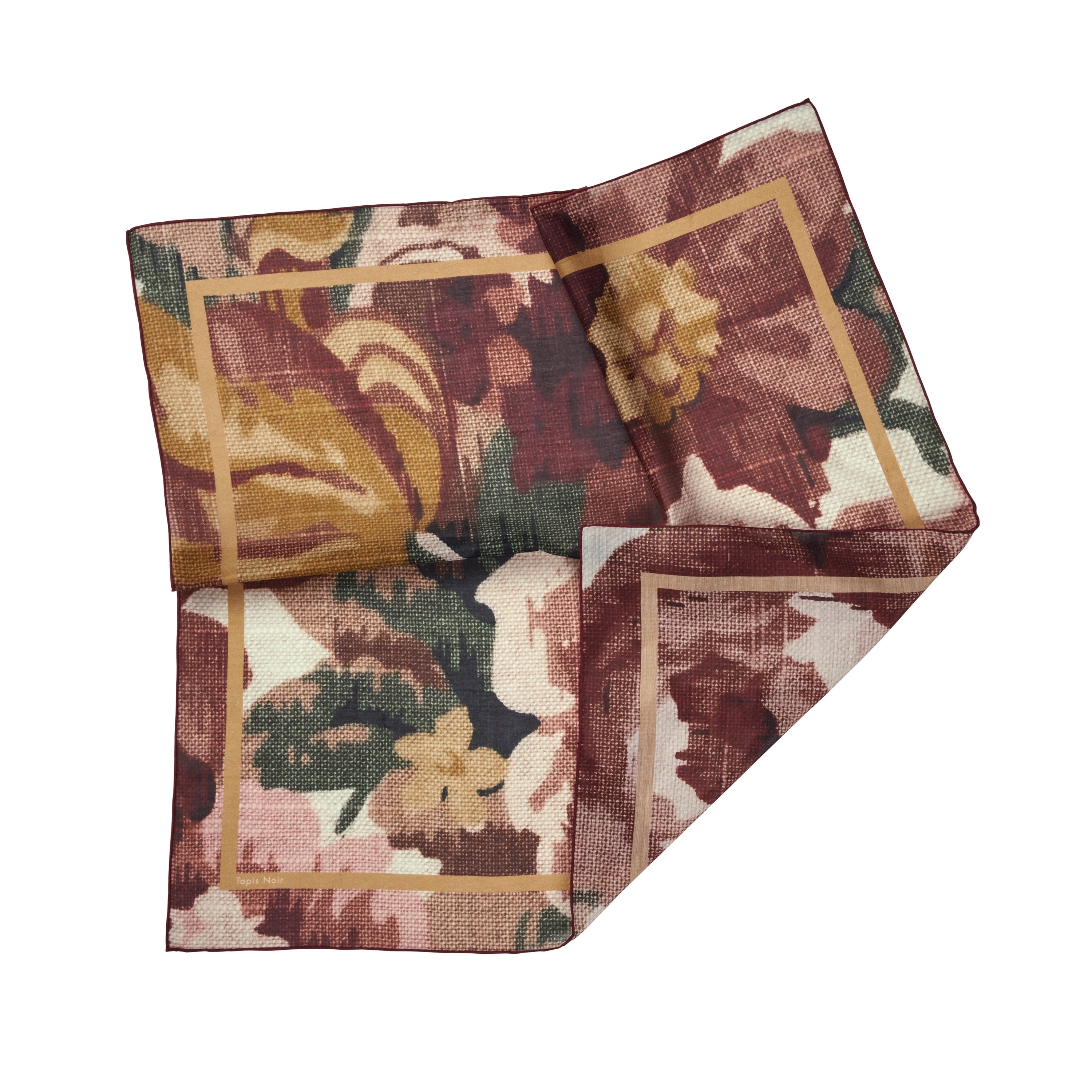 Tapis Noir Light Dusty Bloom Scarf Light Bordeaux
