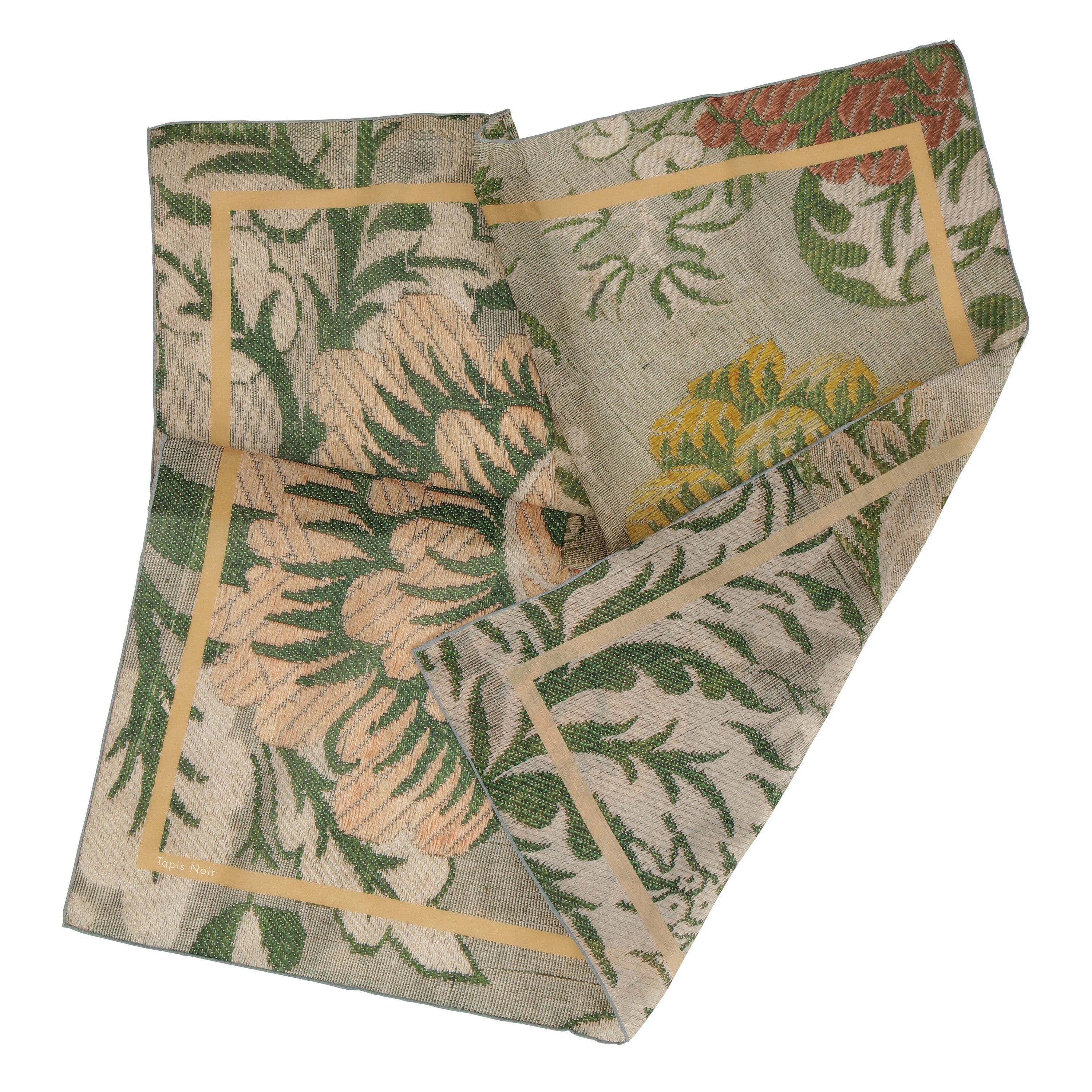 Tapis Noir Light Green Flower Scarf Light Green