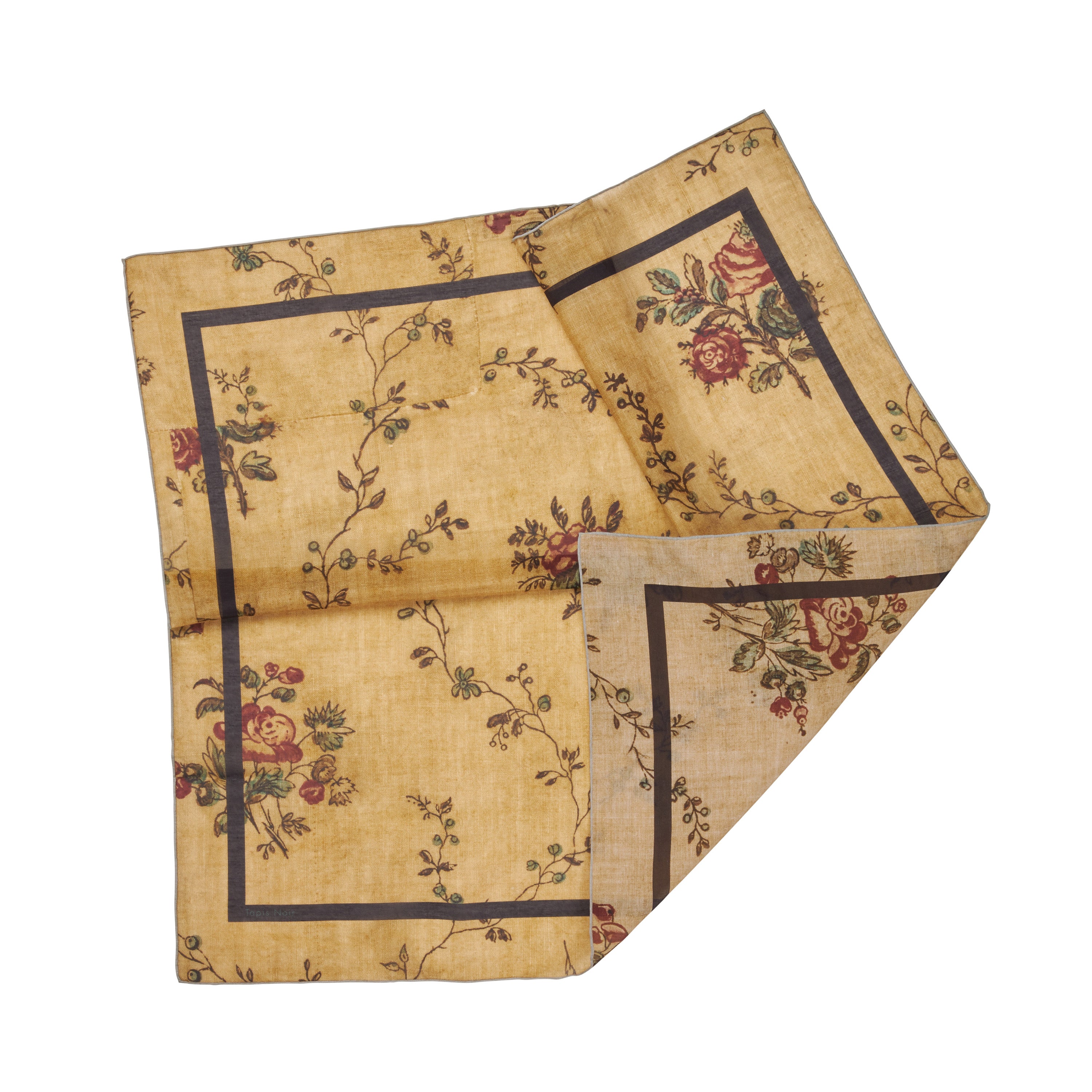 Tapis Noir Light Ochre Bloom Scarf Light Yellow