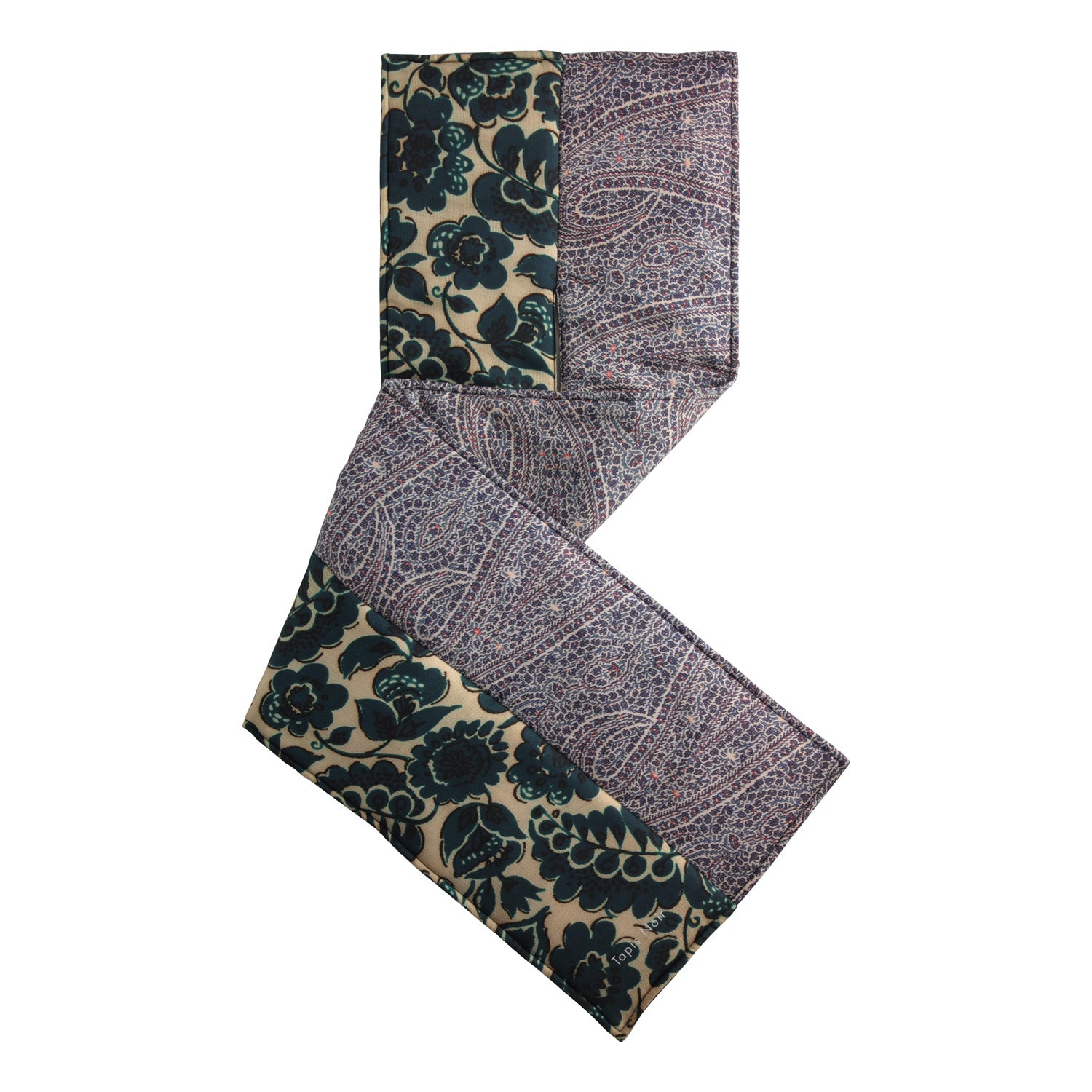Tapis Noir Puffer Blue Scarf Puffer Ethnic