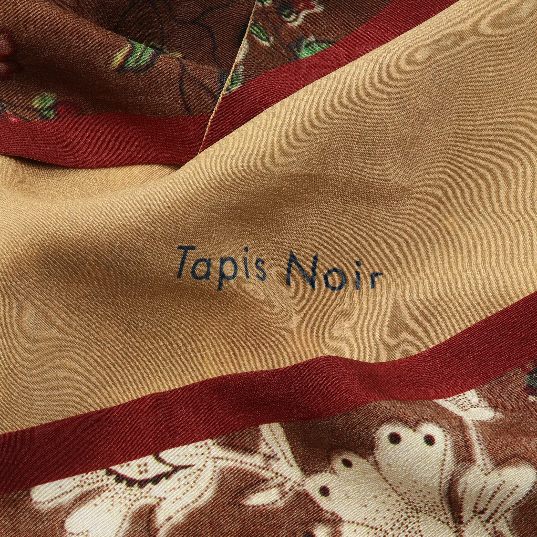 Tapis Noir Slim Brown Scarf Slim Brown