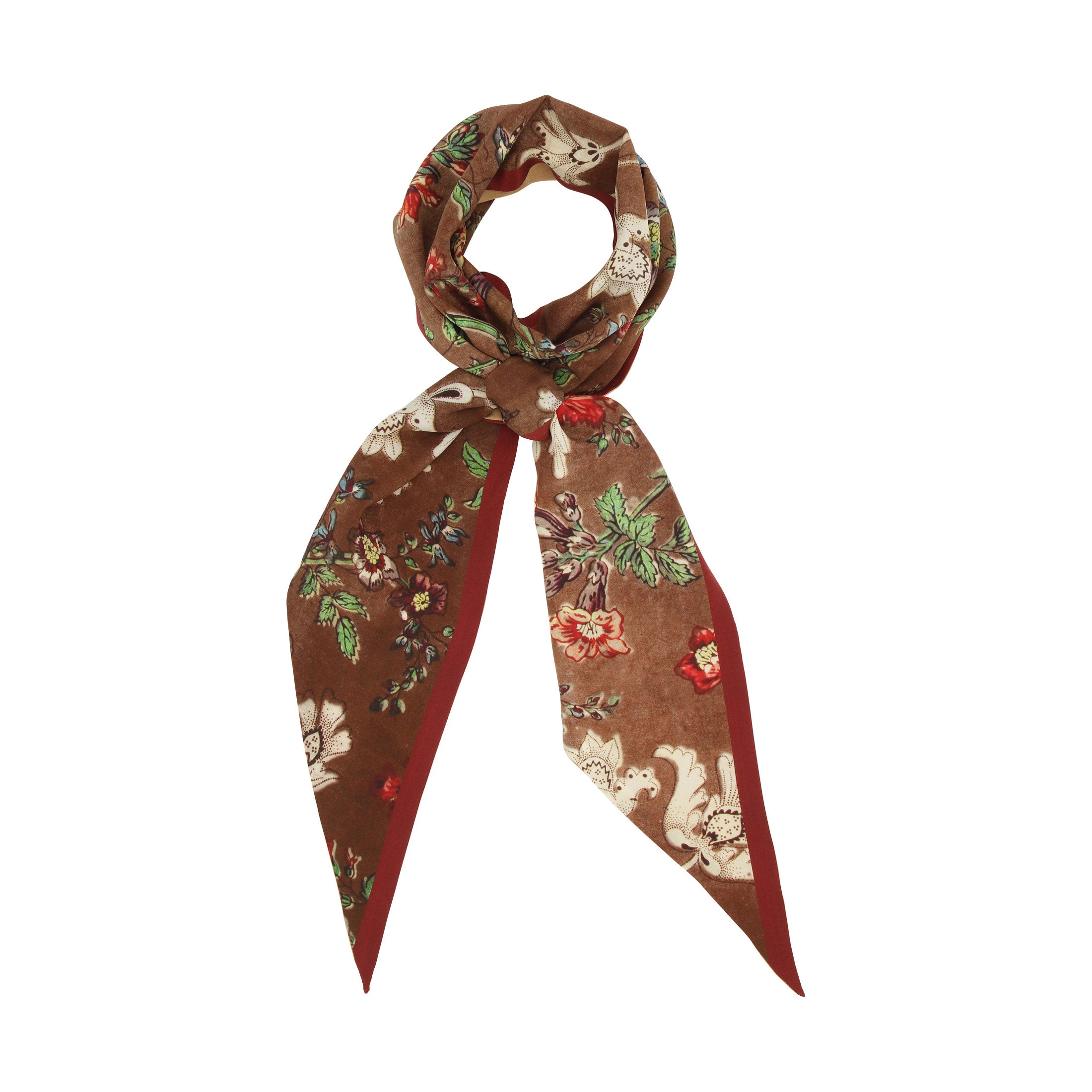 Tapis Noir Slim Brown Scarf Slim Brown