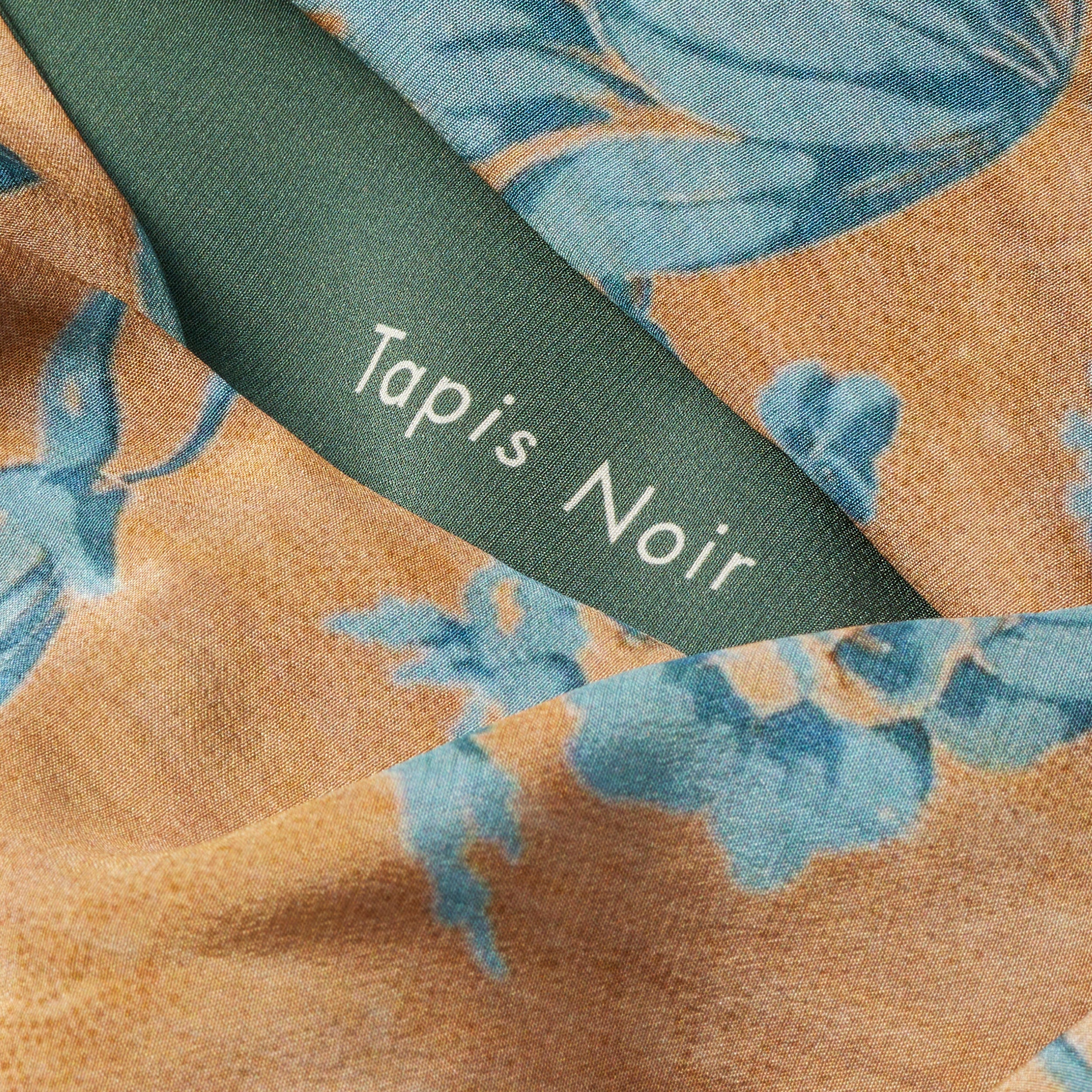 Tapis Noir Slim Dahlia Scarf Slim Blue