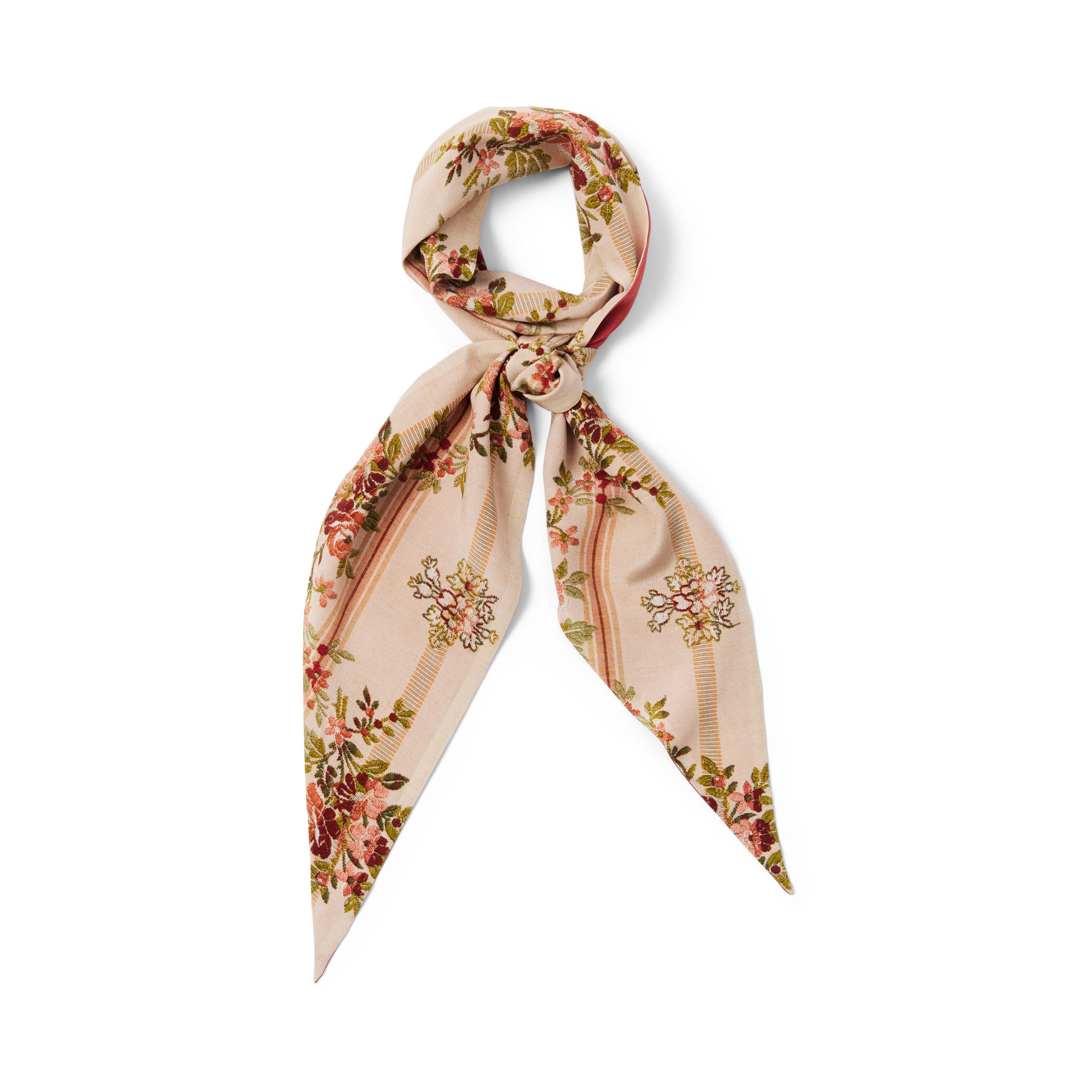 Tapis Noir Slim Pastel Stripe Scarf Slim Multicolor