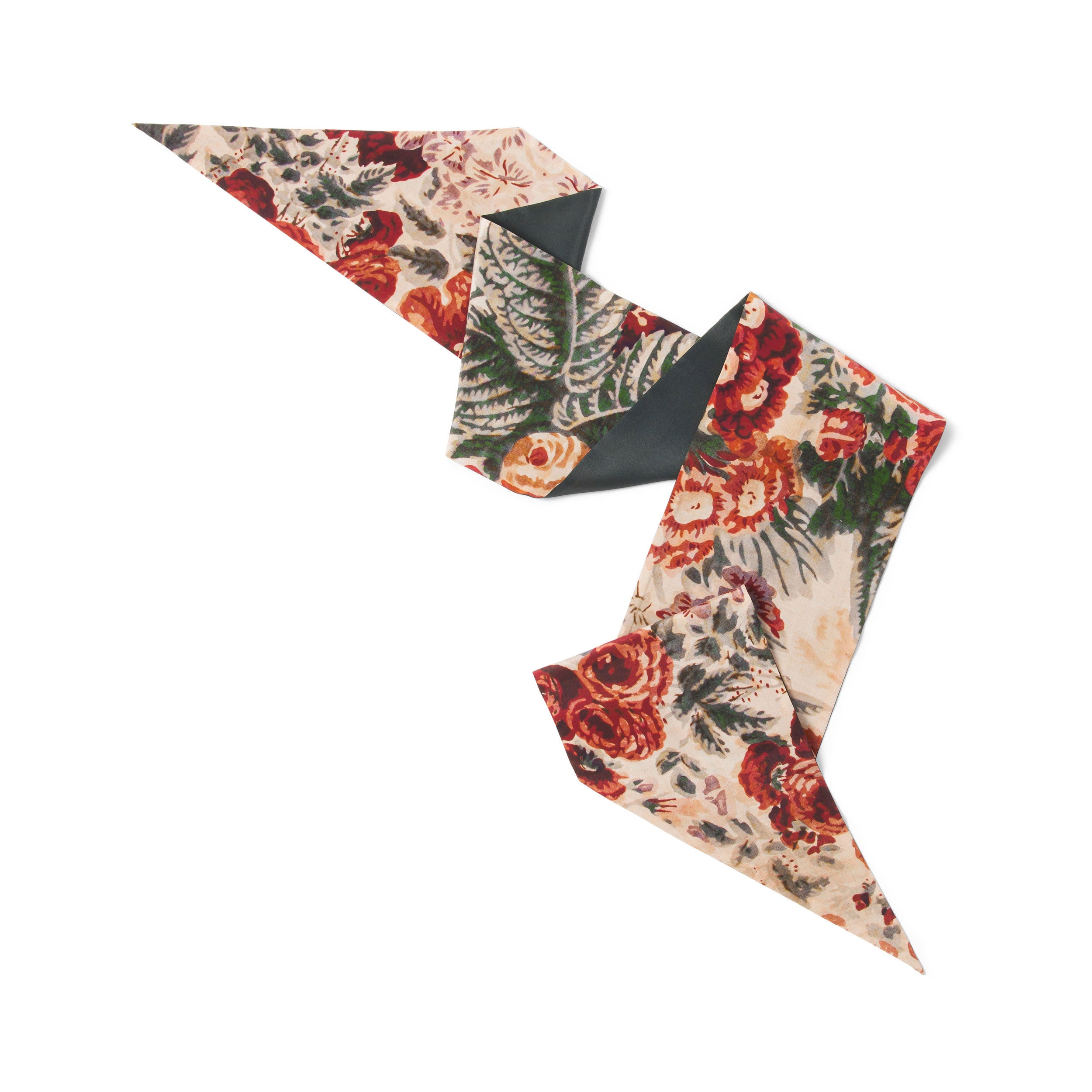Tapis Noir Slim Warm Flower Scarf Slim Multicolor
