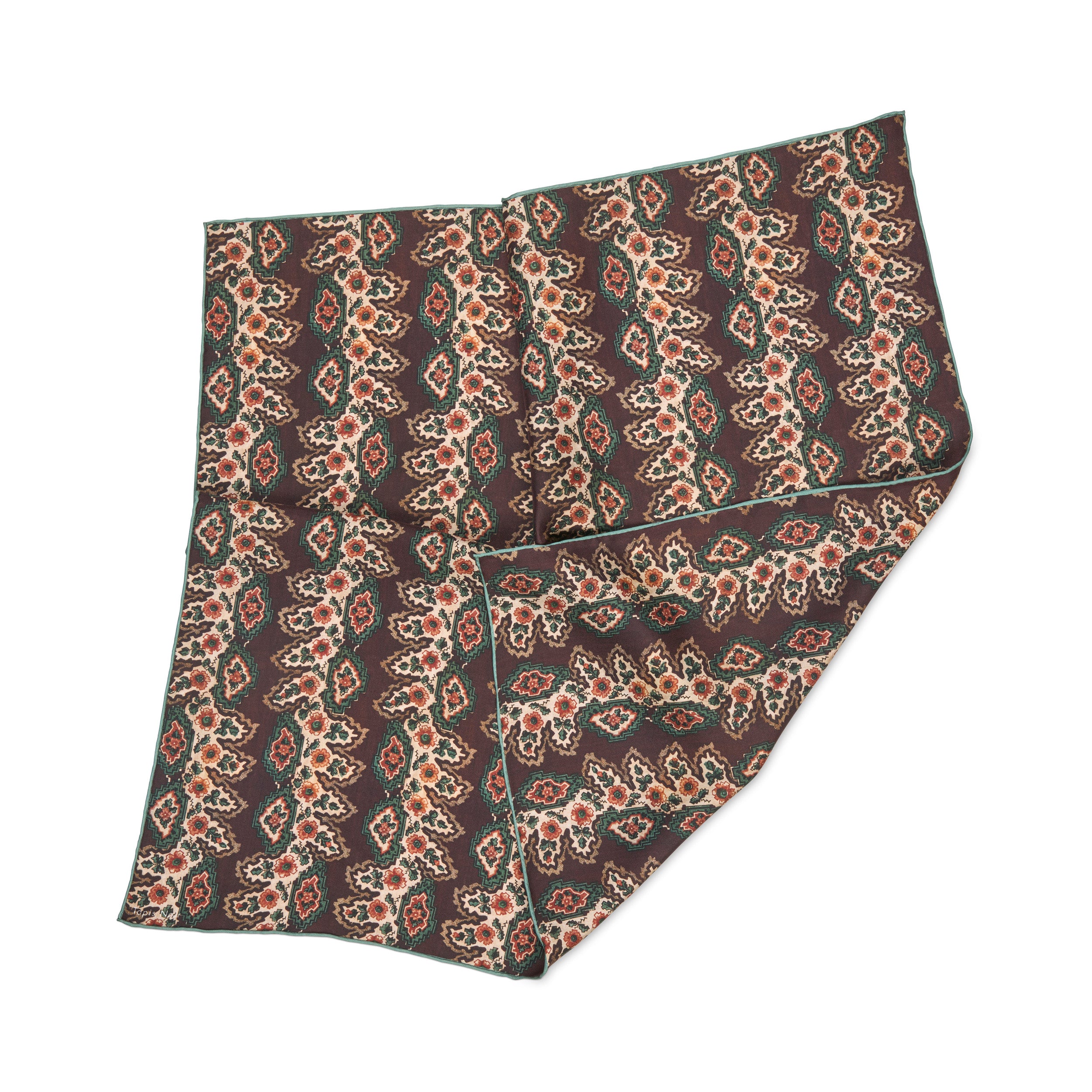 Tapis Noir Small Classical Dara Scarf Small Classical Brown