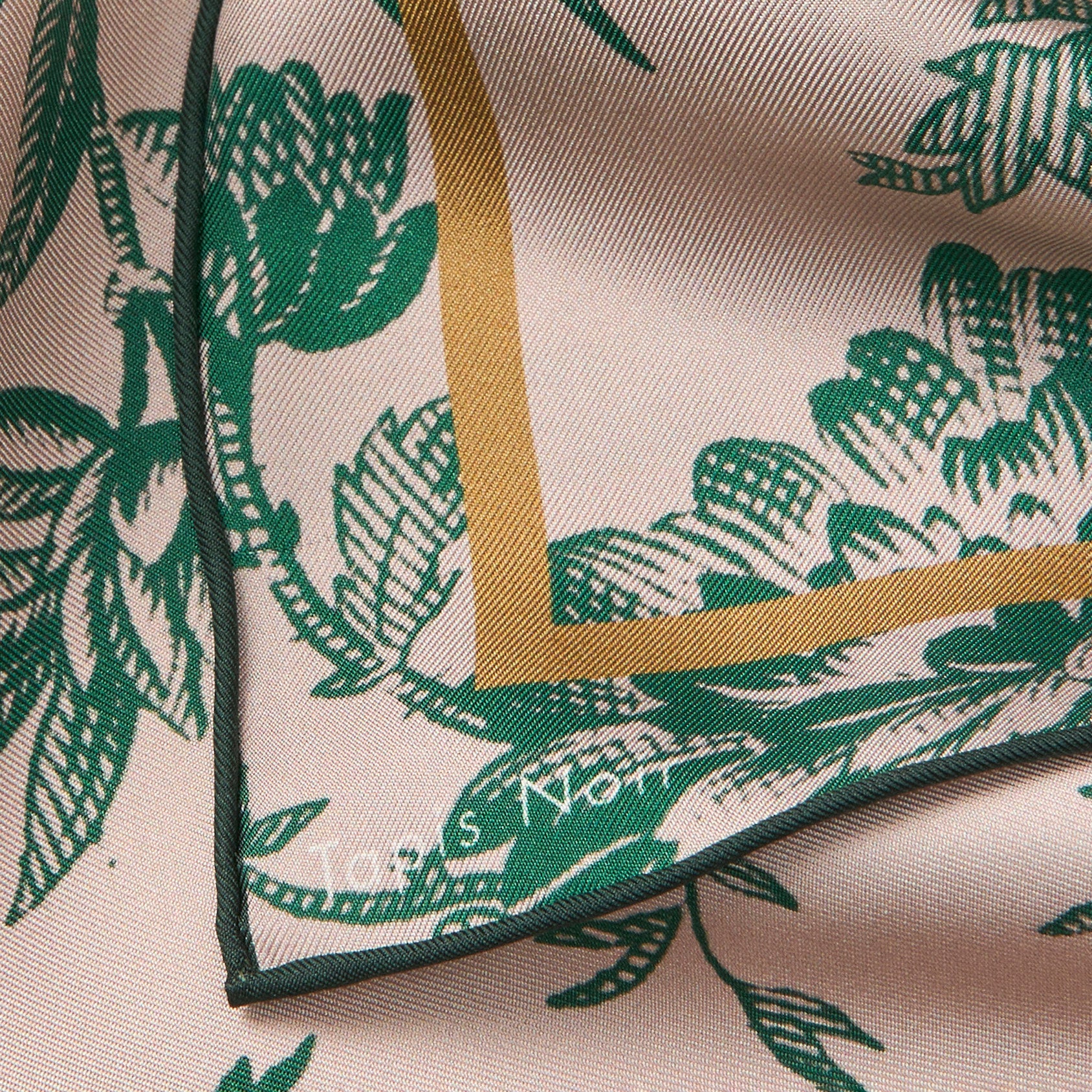 Tapis Noir Small Classical Darlene Scarf Small Classical Green