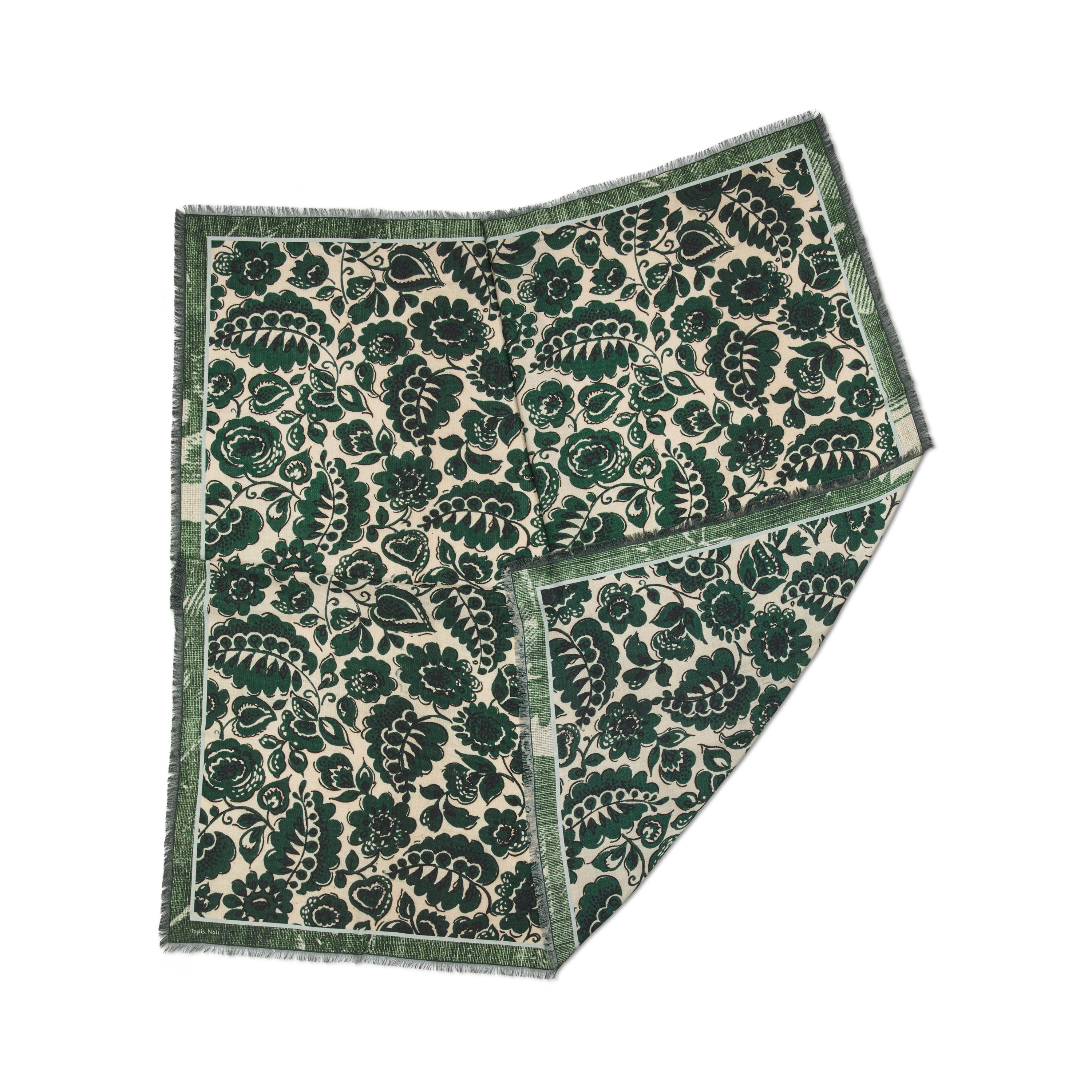 Tapis Noir Wool Large Gianna Scarf Wool Large Green