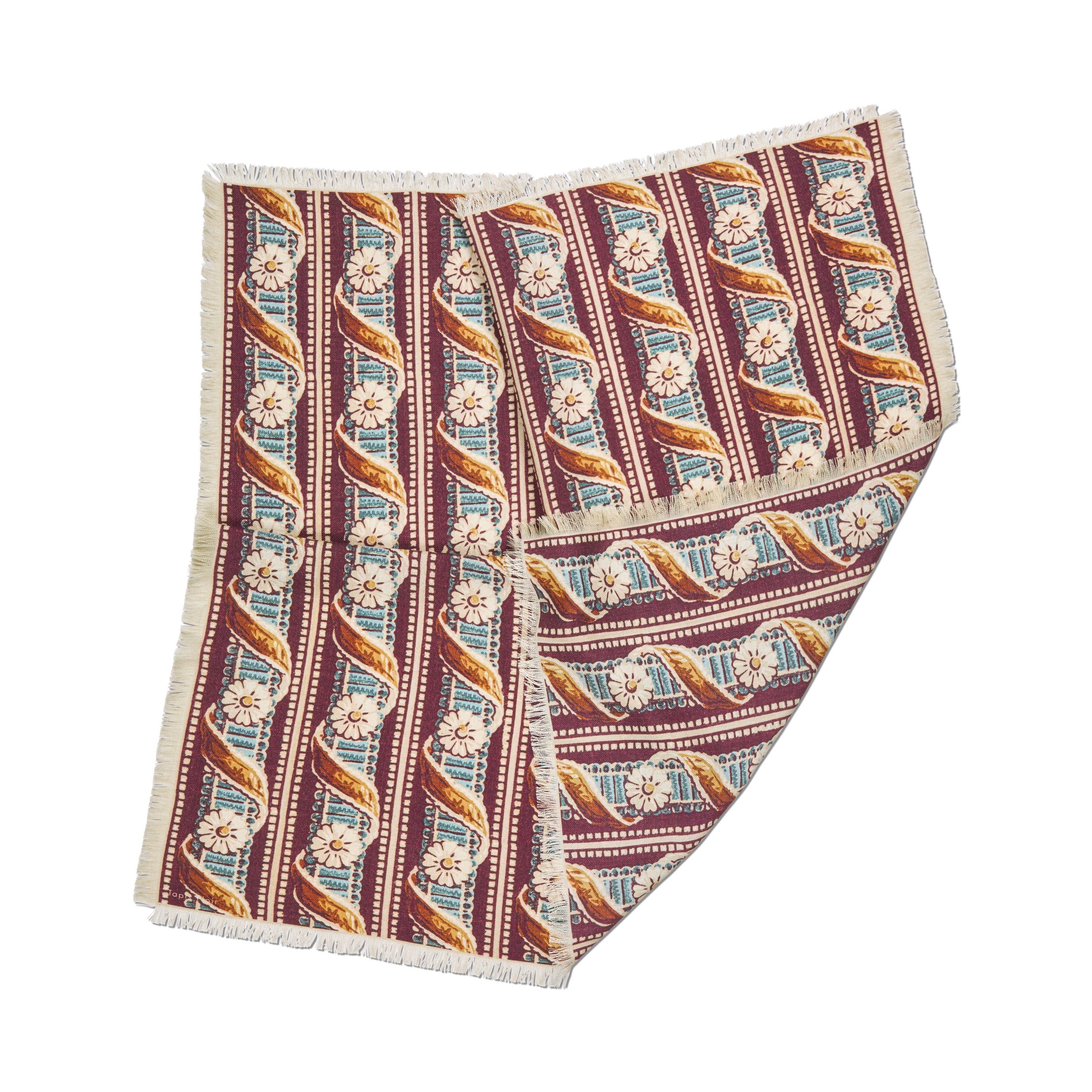 Tapis Noir Wool Small Gabby Scarf Wool Small Bordeaux