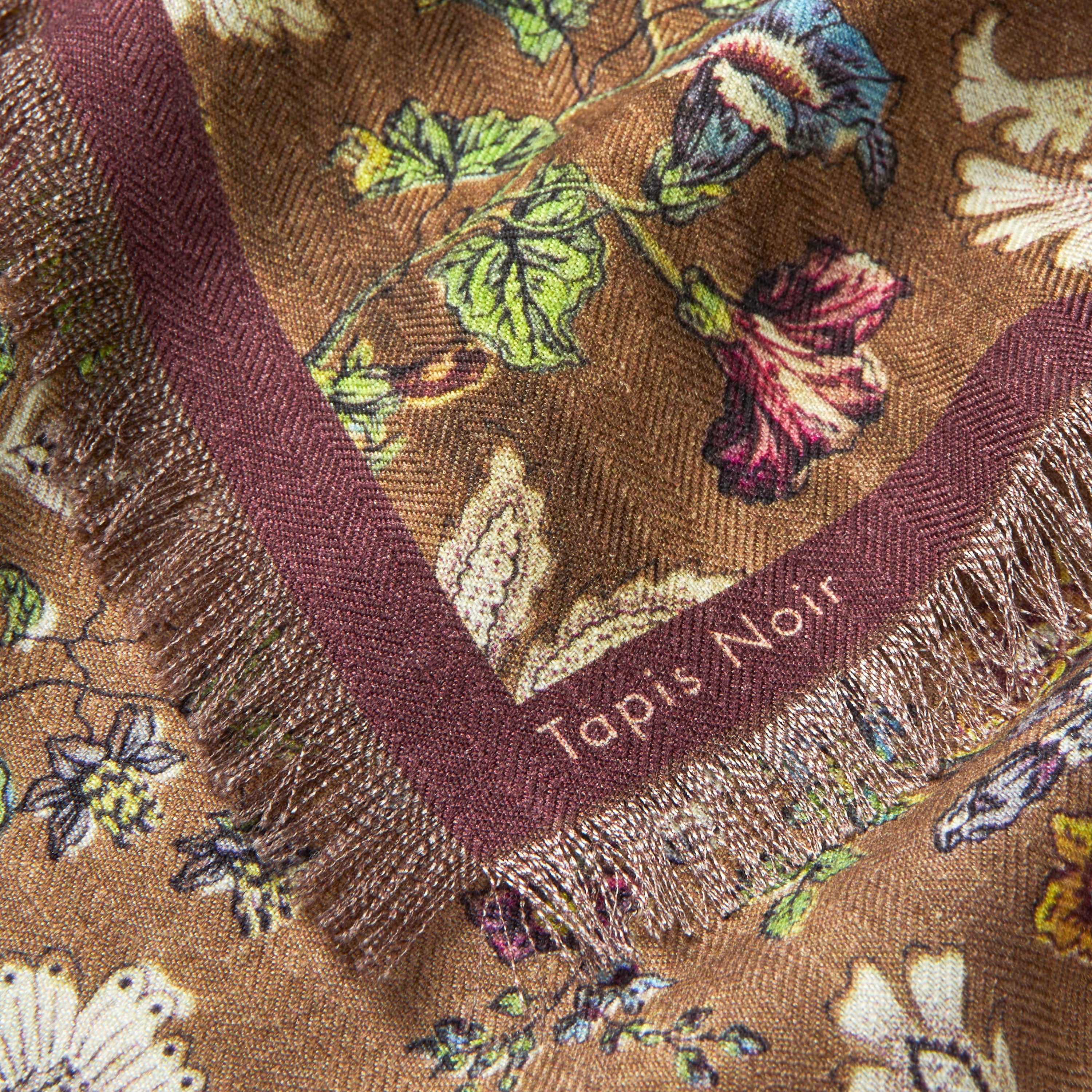 Tapis Noir Wool Small Gladys Scarf Wool Small Brown