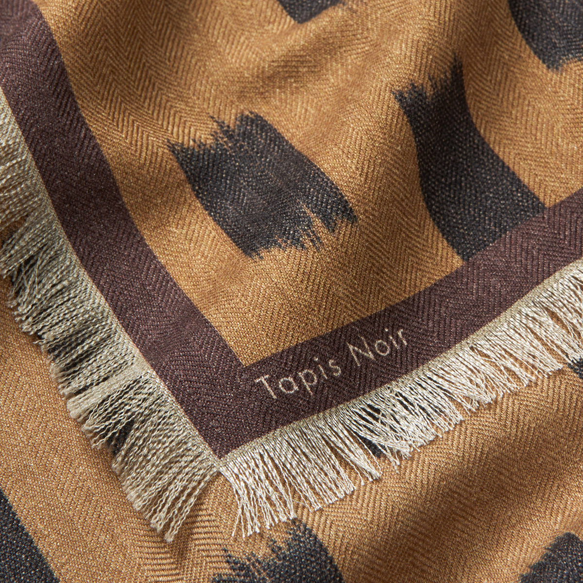 Tapis Noir Wool Small Gwen Scarf Wool Small Beige