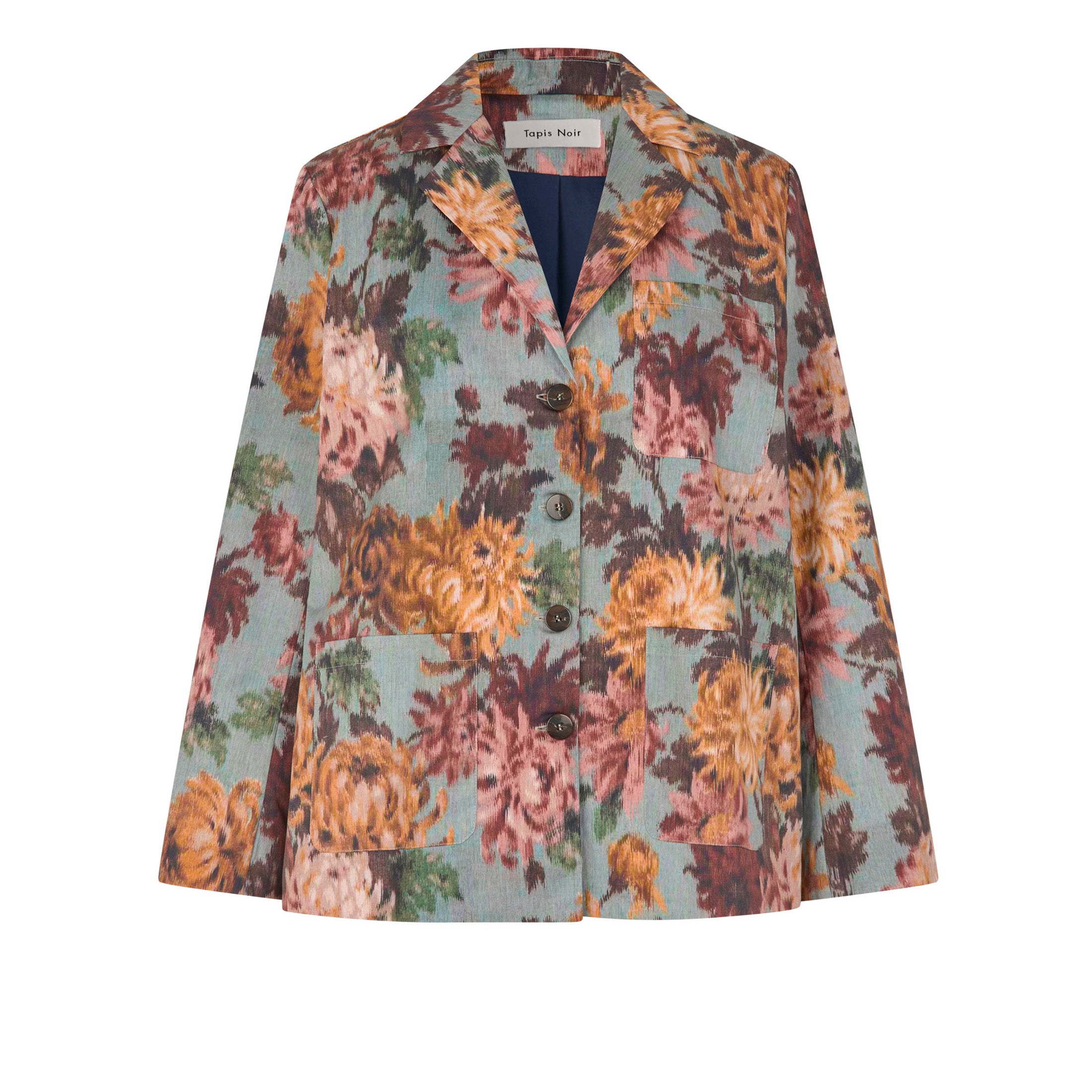 Tapis Noir Becca Cotton Blazer - Sky blue Jacket Blue