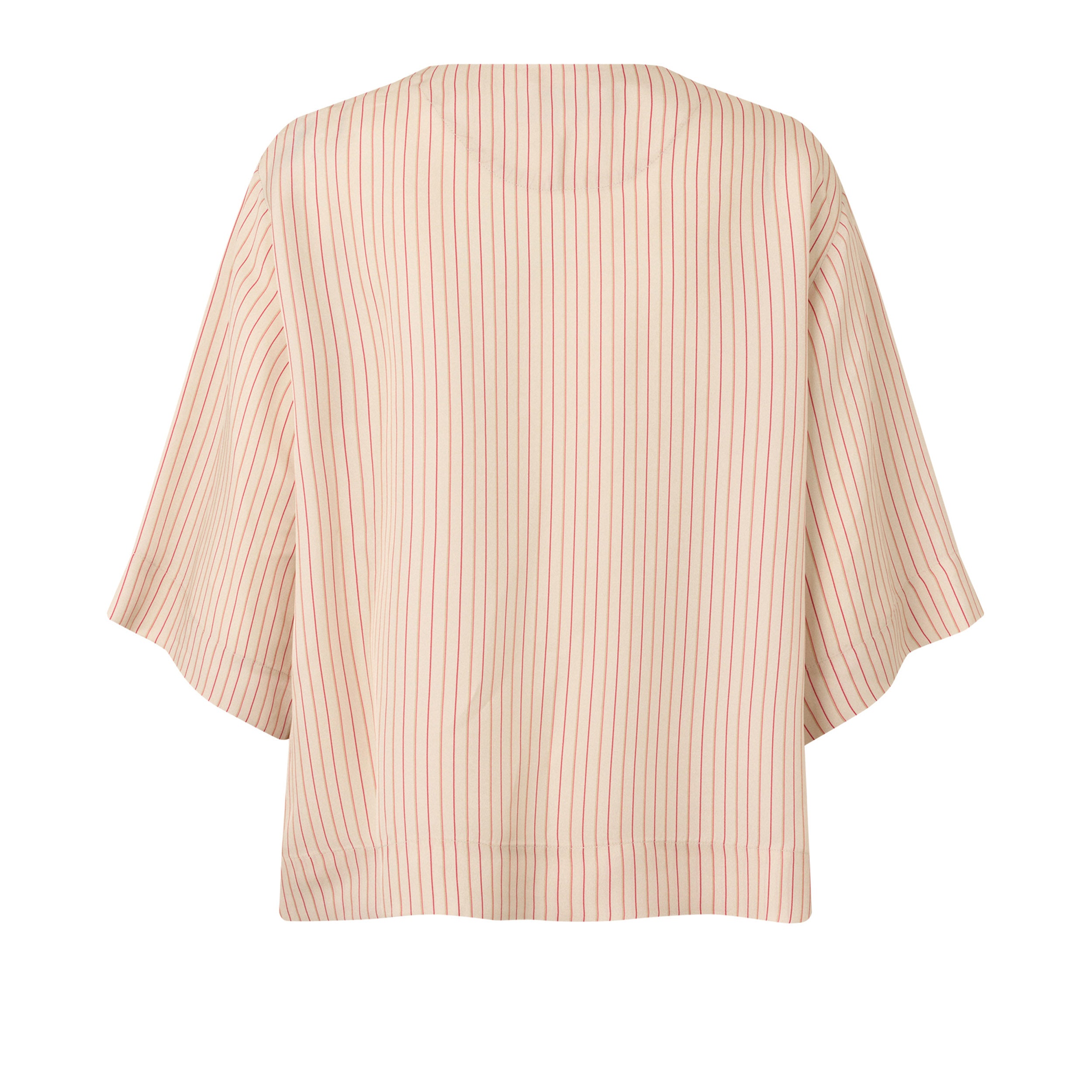 Tapis Noir Cali Silk Top - Pink Stripe Top Pink Stripe