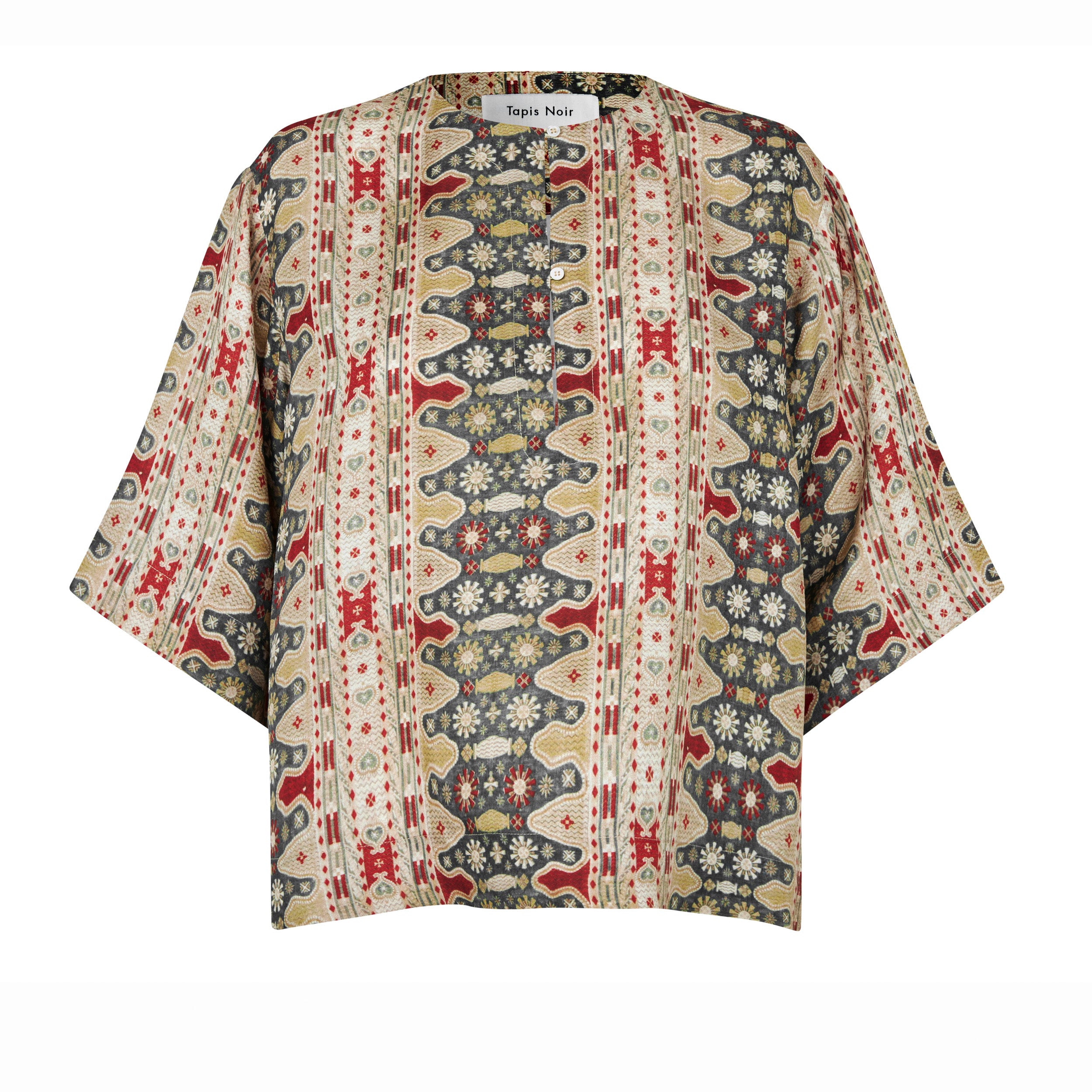 Tapis Noir Cali Silk Top - Turqouise Top Green