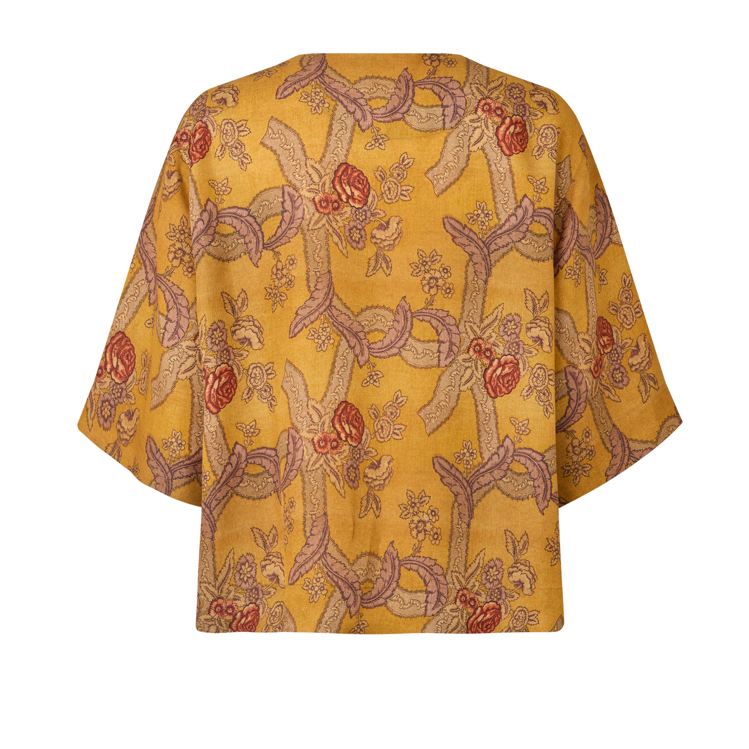 Tapis Noir Cali Silk Top - Yellow Top Yellow