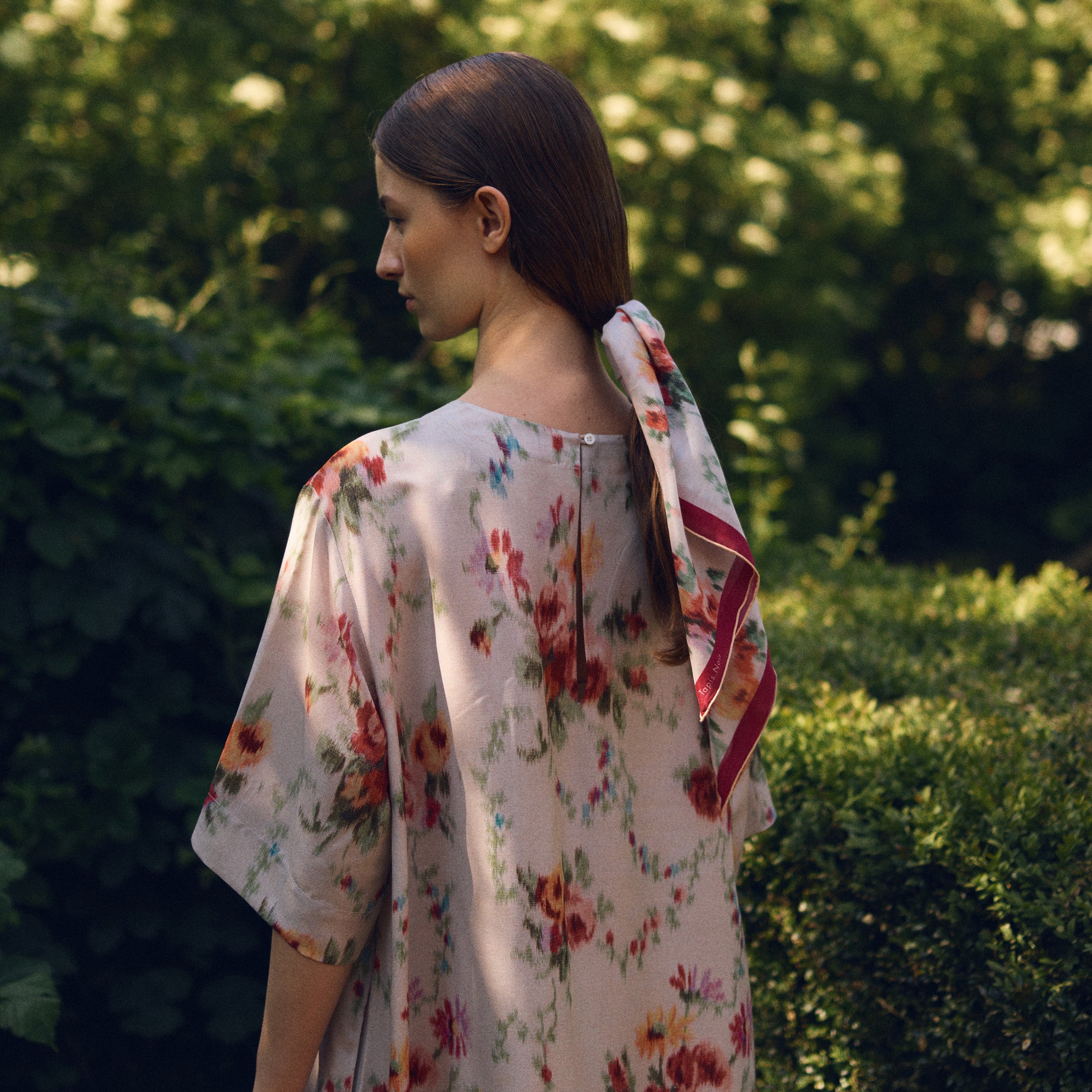 Tapis Noir Camille Silk Dress - White Dress White