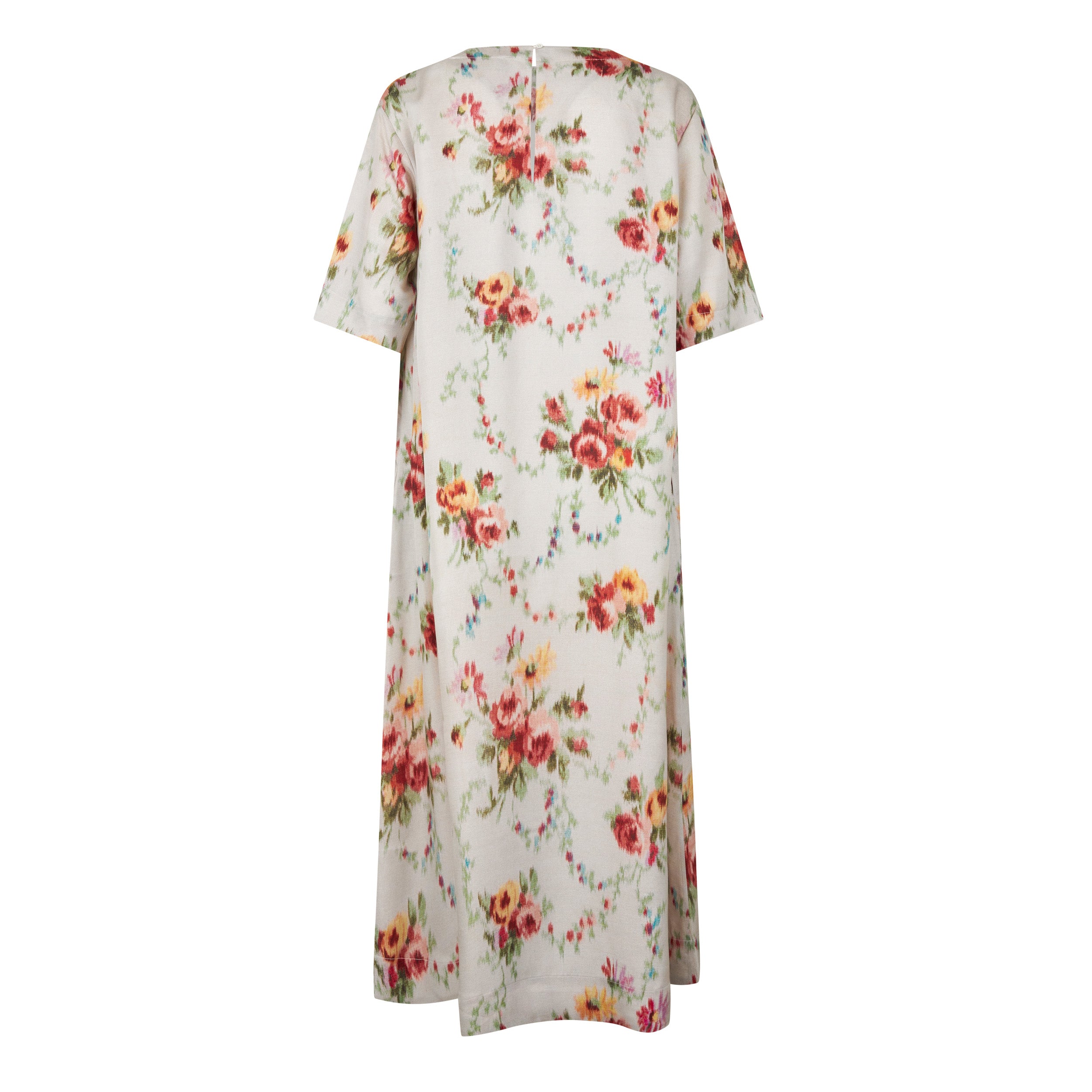 Tapis Noir Camille Silk Dress - White Dress White